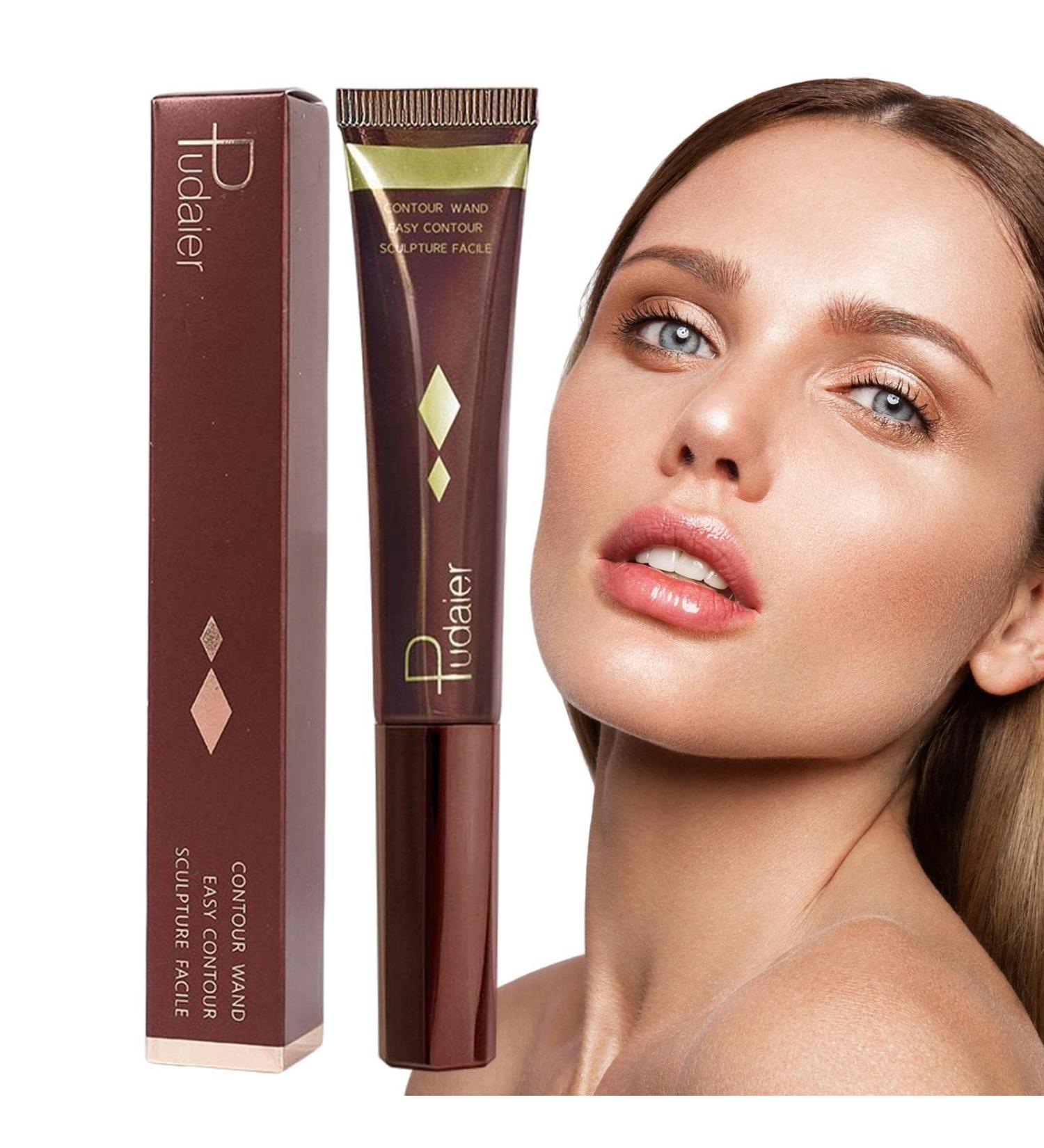 Contours Beauty Wand | Long Lasting Contours Stick with Cushion Applicator Liquid Contours Stick Blendable Waterproof Body Face Contouring Makeup Sritob 02 - Buy Online on GoSupps.com
