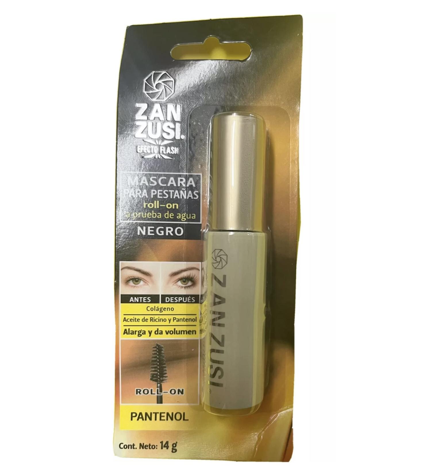 ZAN ZUSI Waterproof Black Roll On Mascara 14g - Long Lasting Formula from Mexico - Buy Online on GoSupps.com