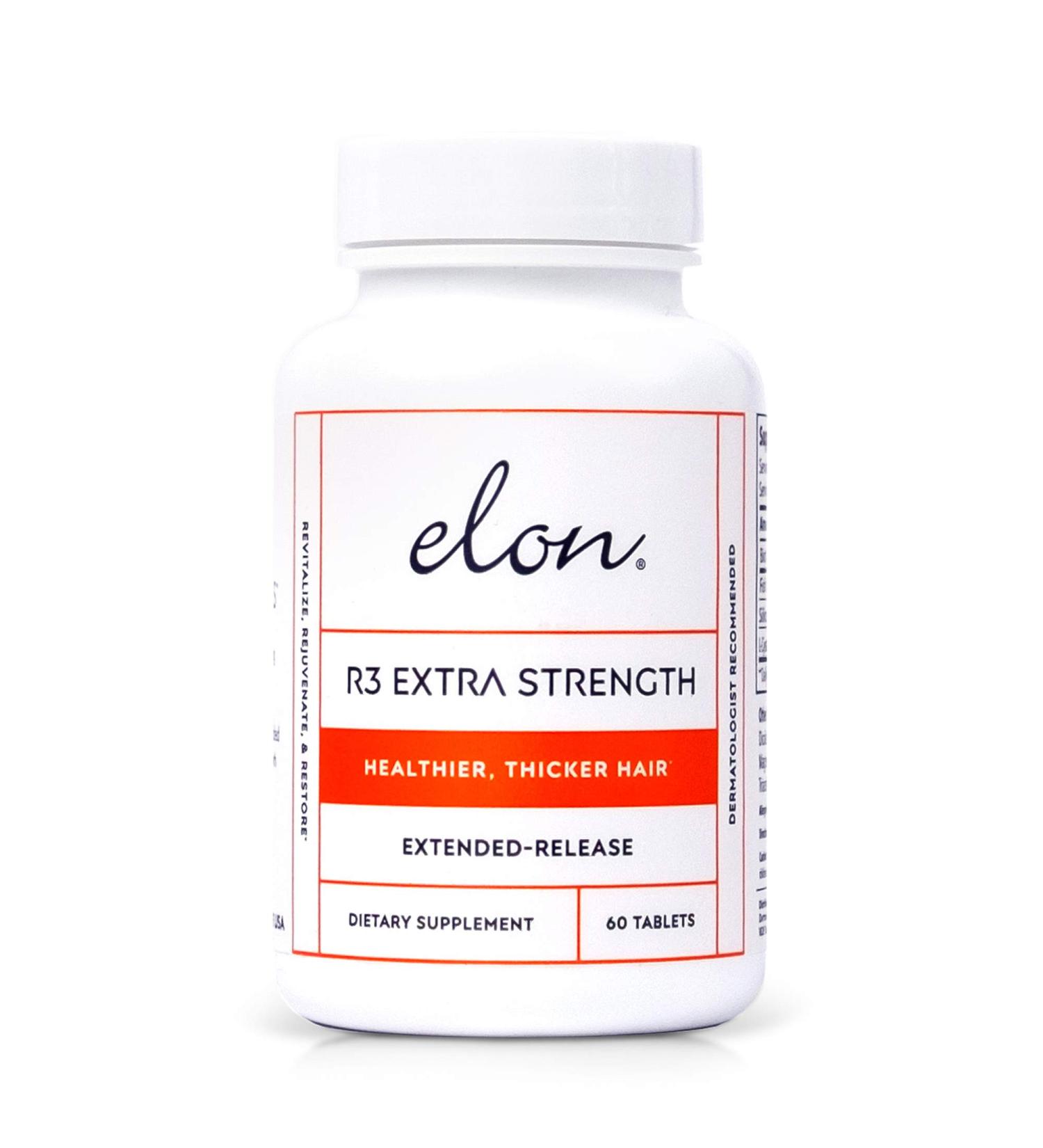 Elon R3 Hair Growth Supplement for Women - Biotin & Collagen Hair Vitamins for Healthy, Thick Hair - Extra Strength Growth Pills (60 Tablets) - Buy Online on GoSupps.com
