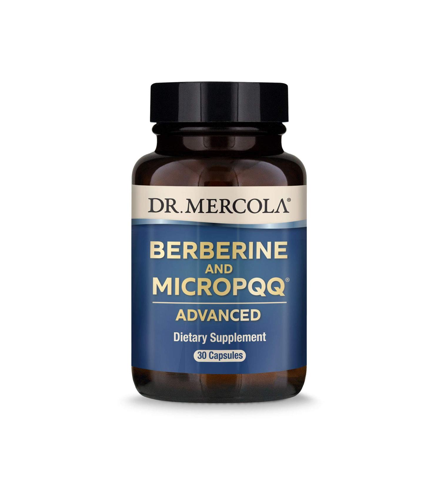 Dr. Mercola Berberine & MicroPQQ Advanced - 30 Capsules for Optimal Health - Buy Online on GoSupps.com