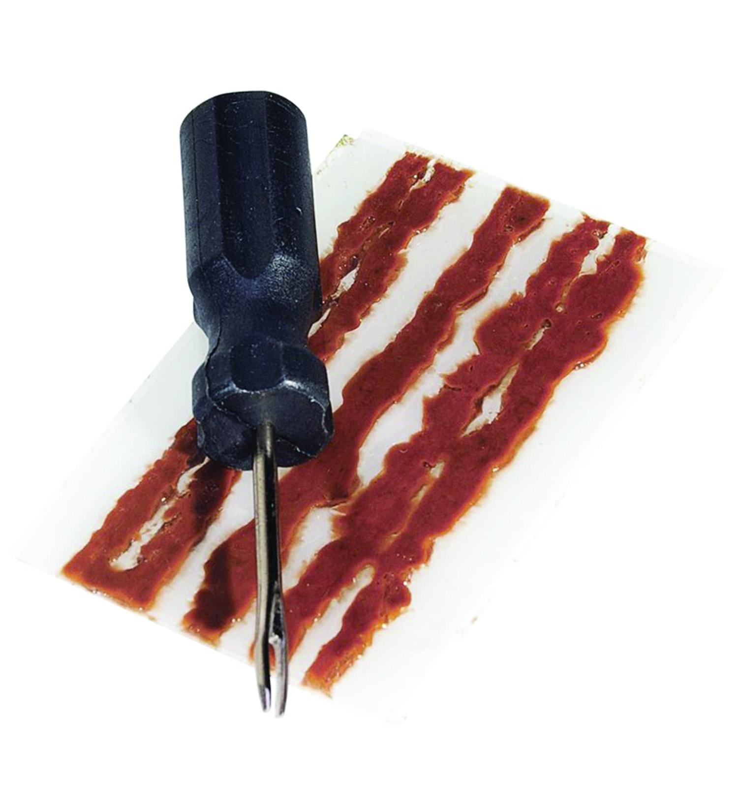 Genuine Innovations Tubeless Tire Repair Kit with Bacon for Bicycle Tires, Black