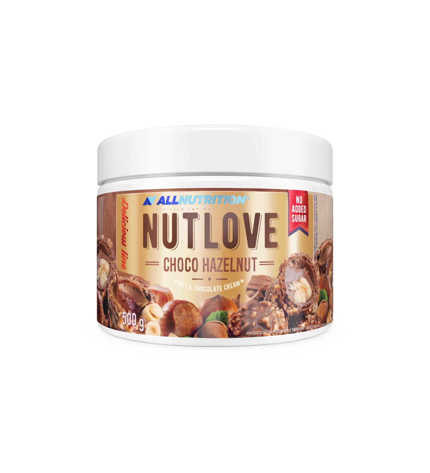 All-Nutrition Nutlove Choco Hazelnut Spread - Sugar-Free Chocolate & Nut Cream (500g) | Delicious & Healthy Snacks - Buy Online on GoSupps.com