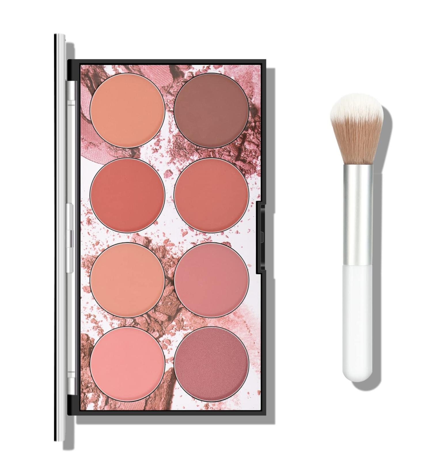Ownest Beauty KYDA 8-Color Face Blush Palette - Matte & Shimmer Blush Powder - Contour, Highlight & Brush Included - Buy Online on GoSupps.com