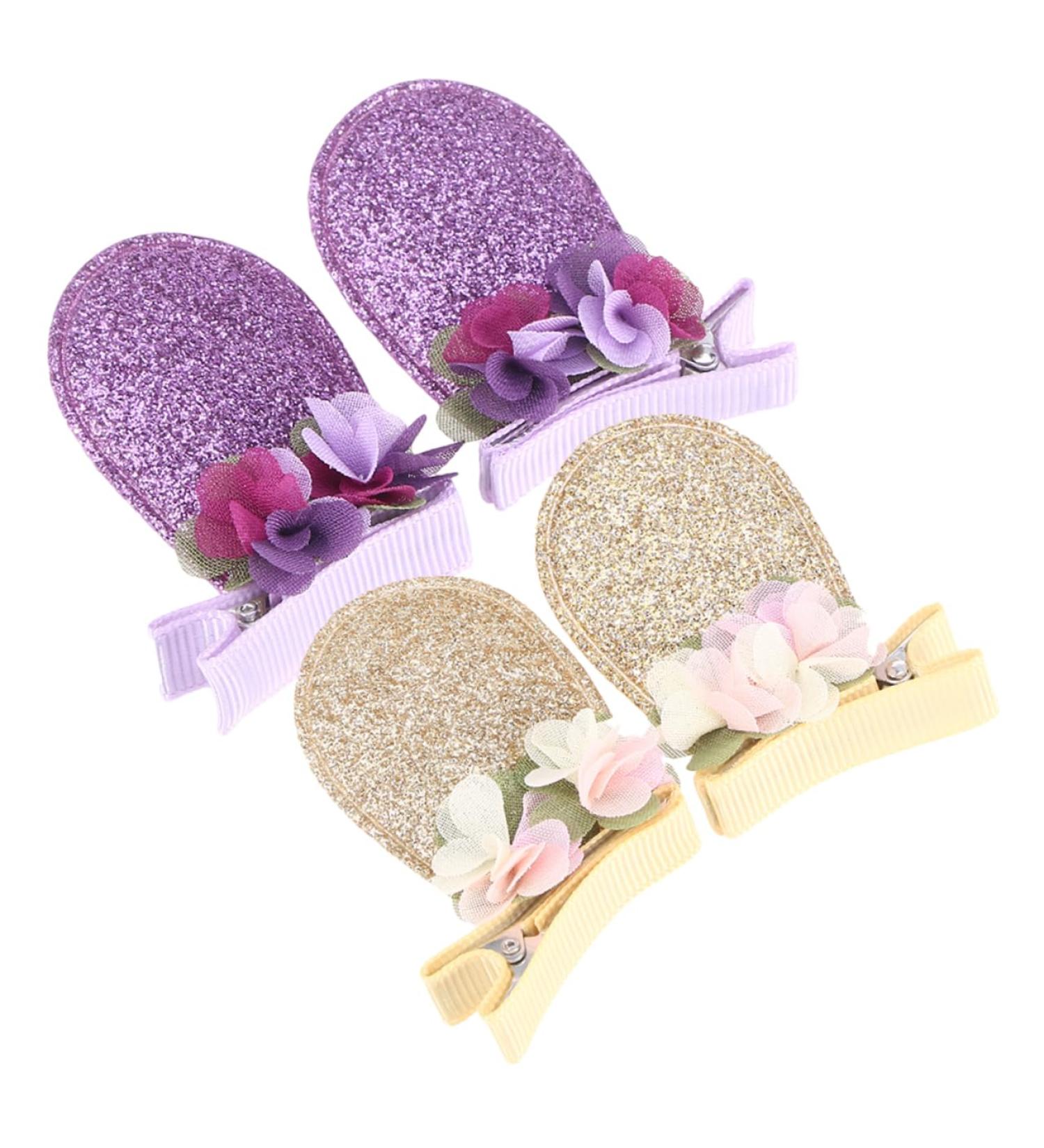 FRCOLOR 6 Pairs bunny ear hair clip easter hair barrettes bunny ears hair clips chinese new year costume rabbit hairpins sequin rabbit hair clips Sequin Glitter delicate top clip baby girl - Buy Online on GoSupps.com