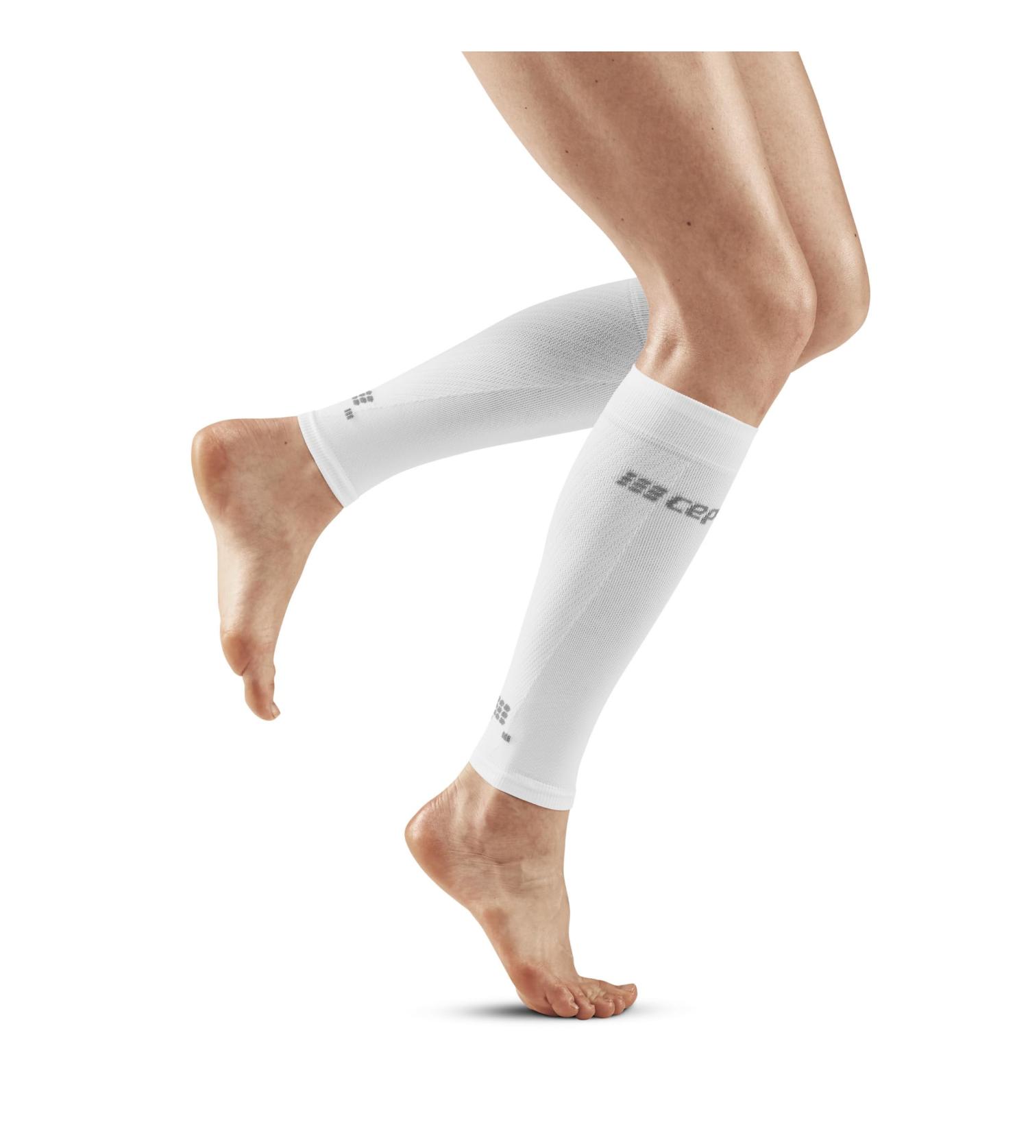 CEP Ultralight Calf Sleeves V3 for Women - White | Best Compression & Support for Active Lifestyle - Buy Online on GoSupps.com