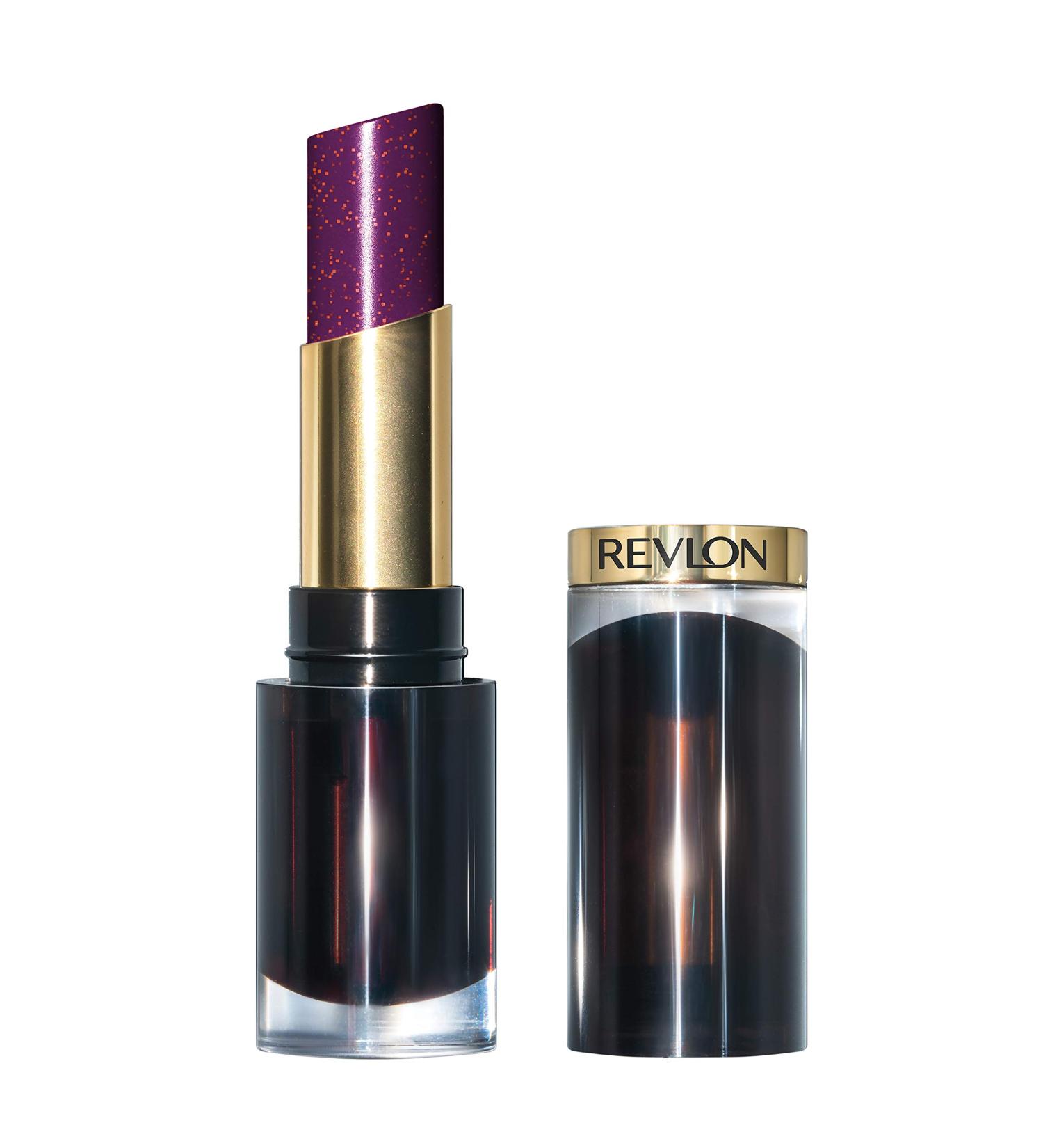 REVLON Super Lustrous Glass Shine Lipstick - Sleek Mulberry 0.15 oz | Hydrating Lip Color with Aloe & Hyaluronic Acid - Buy Online on GoSupps.com