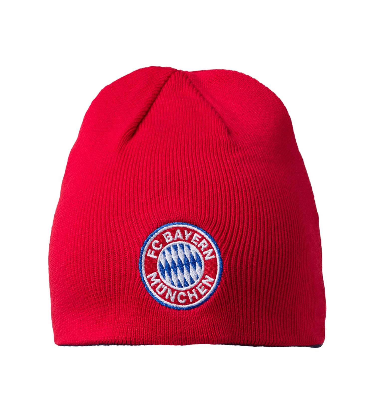 FC Bayern Wende-Beanie Kids Logo Stylish Reversible Beanie for Young Fans | International Shipping - Buy Online on GoSupps.com
