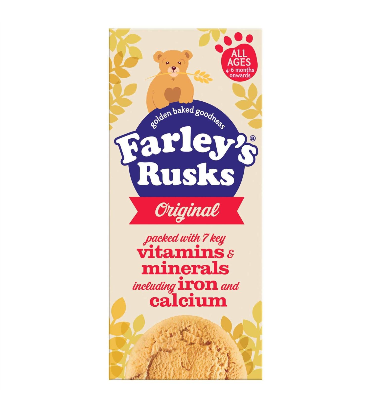 Farleys Rusks Original Cake Rusks - Pack of 9 - 150g - Pack of 3