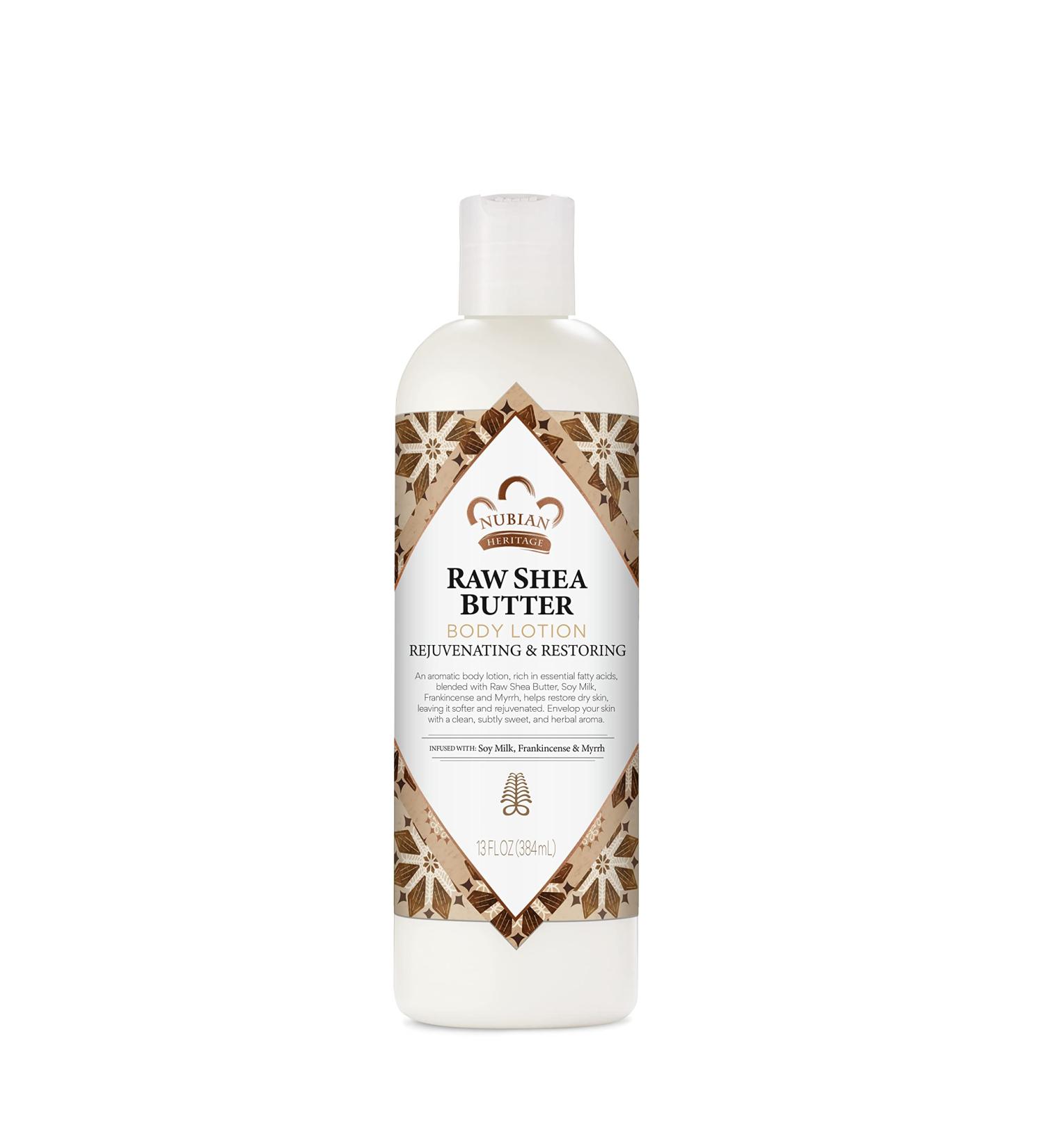 Nubian Heritage Raw Shea Butter Body Lotion - 13 oz | Paraben-Free, Ideal for Dry Skin - Buy Online on GoSupps.com