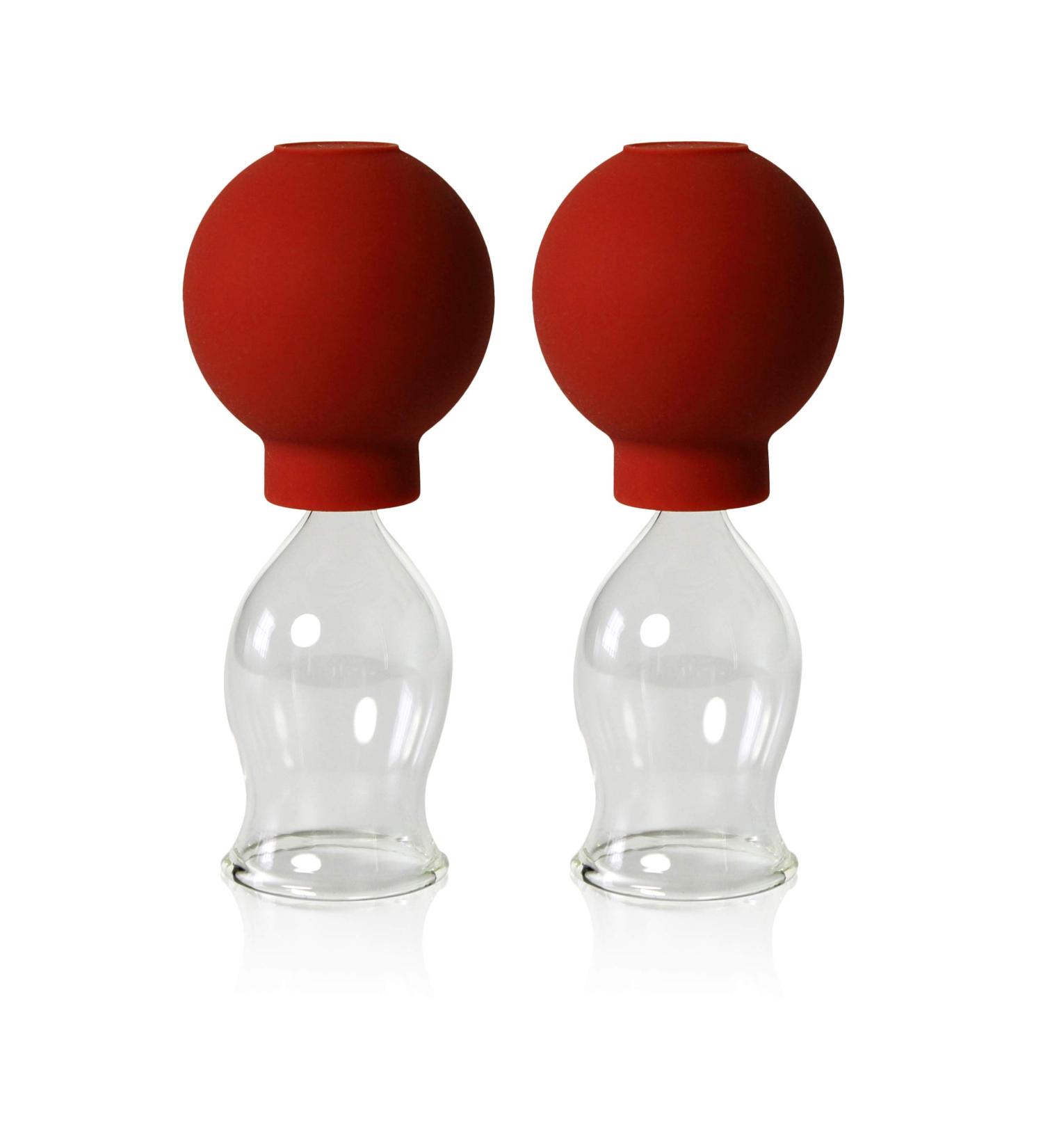 Premium Lauschaer Glass Cupping Glasses - 2 Pack (25mm) for Professional Fireless Cupping Therapy - Buy Online on GoSupps.com