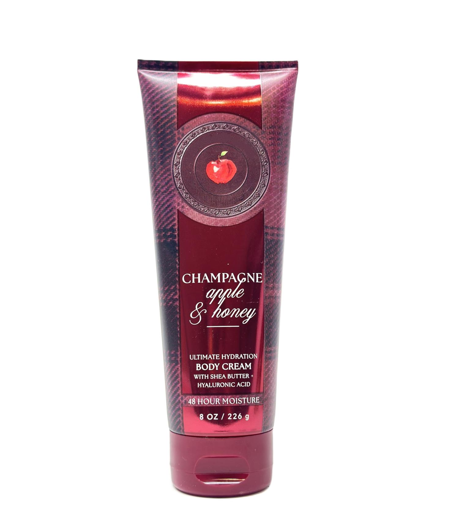 Champagne Apple & Honey Body cream Bath and body 8 fl oz / 236 ml Fragrance notes: crisp apple sparkling champagne and jasmine honey - Buy Online on GoSupps.com