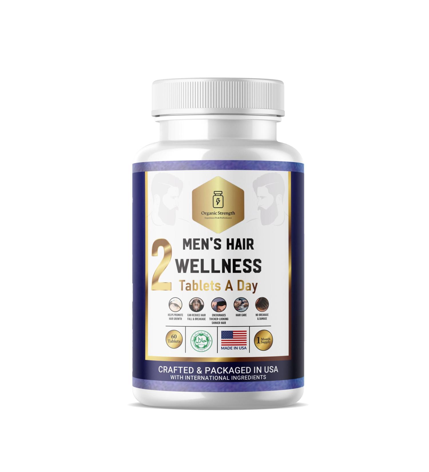 Peak Performance Men's Hair Wellness - 30 Halal Tablets for Healthy Hair Growth | International Shipping Available - Buy Online on GoSupps.com