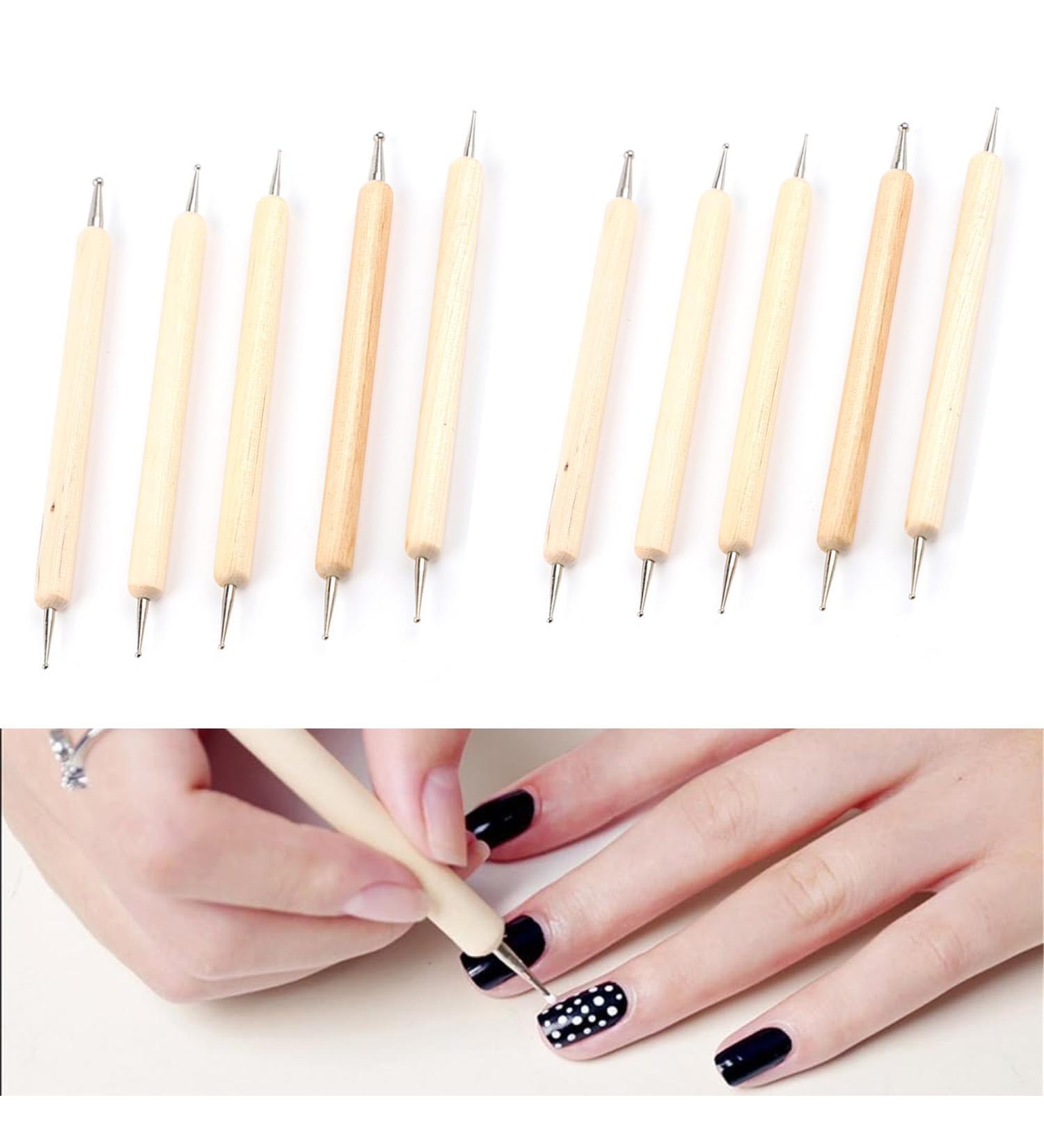 Jiamian 10-Piece Dotting Pen Set - Nail Art Tools for Marbleizing & Embossing | International Shipping Available - Buy Online on GoSupps.com