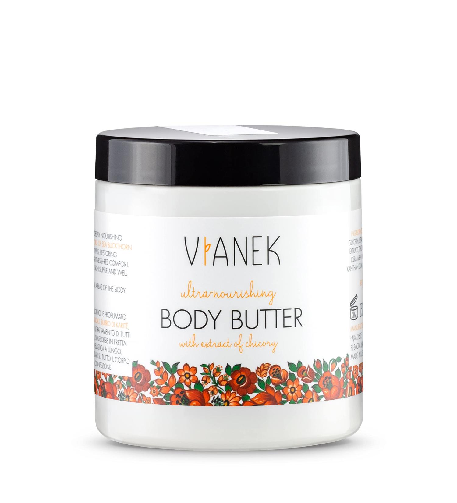 VIANEK Intensively Nourishing Body Butter - Natural Cocoa Butter Cream for Women & Men | 250ml | Shop Internationally - Buy Online on GoSupps.com