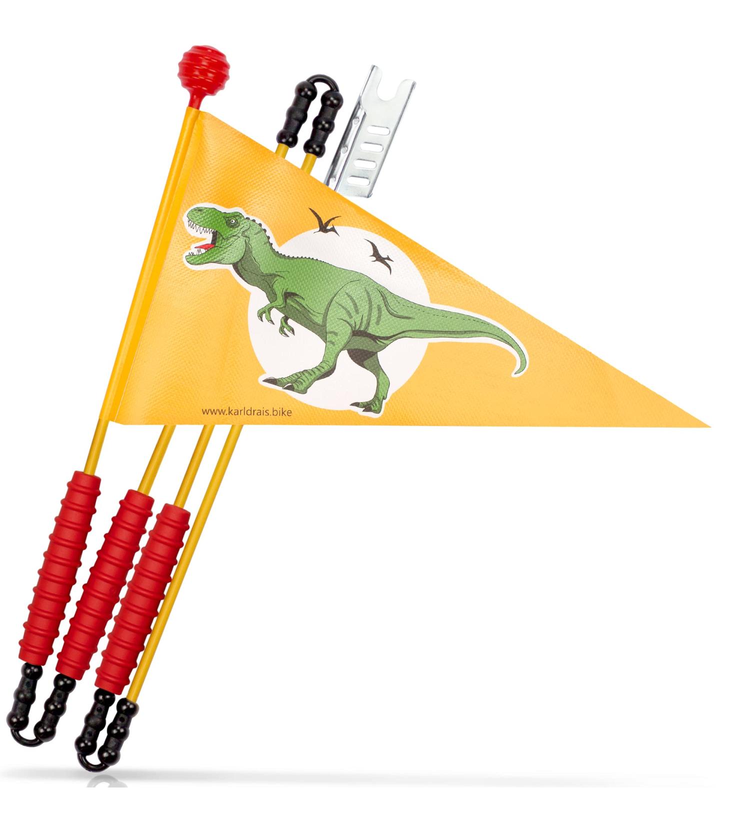 KARL DRAIS Dino Bicycle Pennant | Children s Bicycle Flag & Accessories | Fun Kids Bike Gear - Buy Online on GoSupps.com
