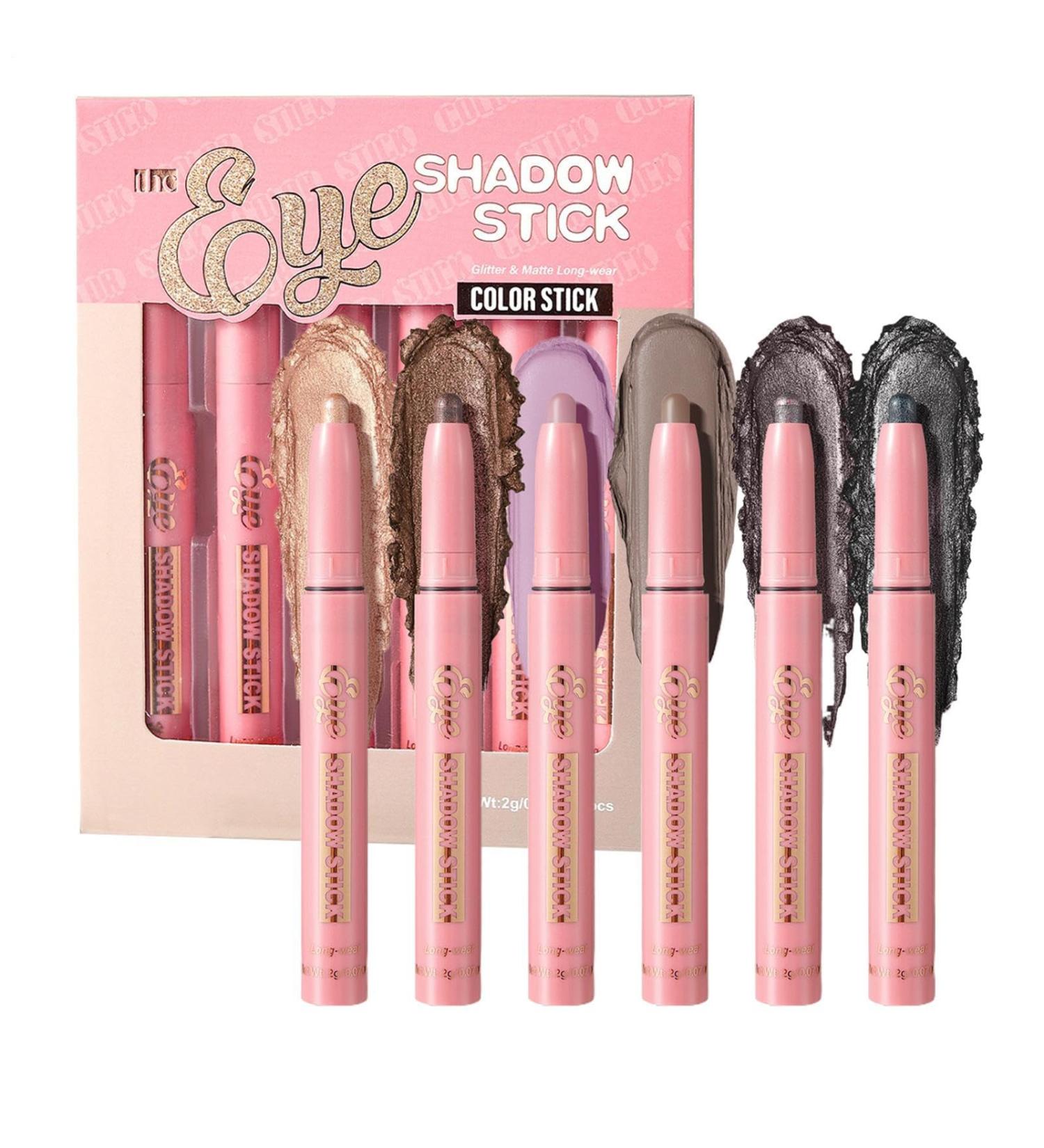 zwxqe Eyeshadow Stick Eye Brightener Stick Shiny Pigmented Eye Shadow Smudge proof Makeup Tool Beauty Gift for Daughter Coworkers Girls Friends Family and Everyday Quick Look - Buy Online on GoSupps.com