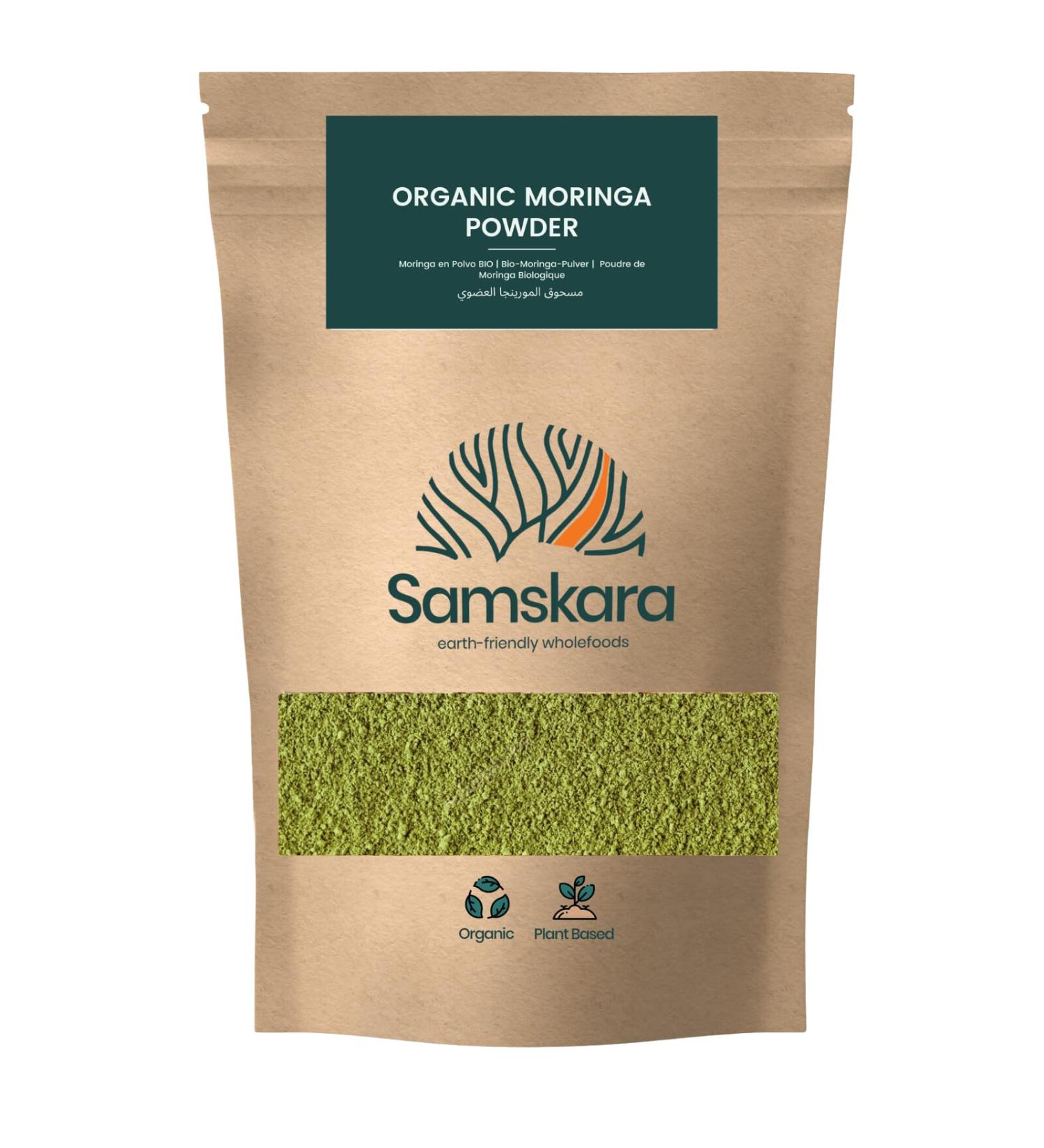 Moringa powder Organic BIO Moringa Powder Samskara food for thought 250 gr - Buy Online on GoSupps.com
