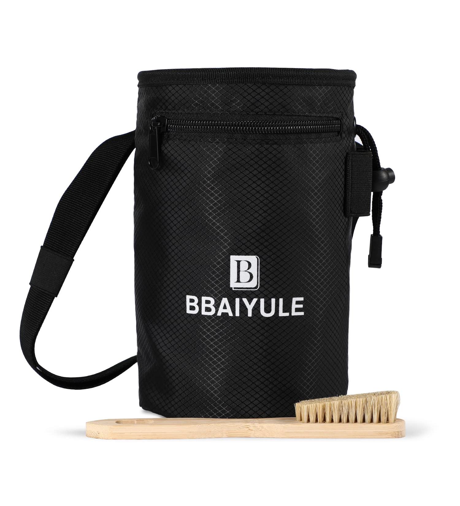 BBAIYULE Chalkbag Boulder Set | Premium Chalk Bag Boulder Brush & Chalk for Climbing Bouldering Weightlifting & CrossFit | Ideal for Gymnastics & Outdoor Adventures - Buy Online on GoSupps.com