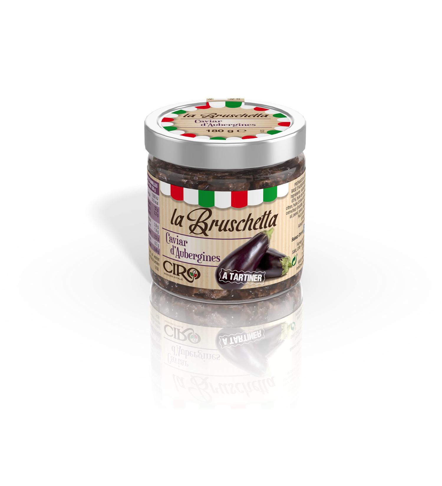 Ciro Bruschetta Caviar Aubergines Gluten-Free 180 g