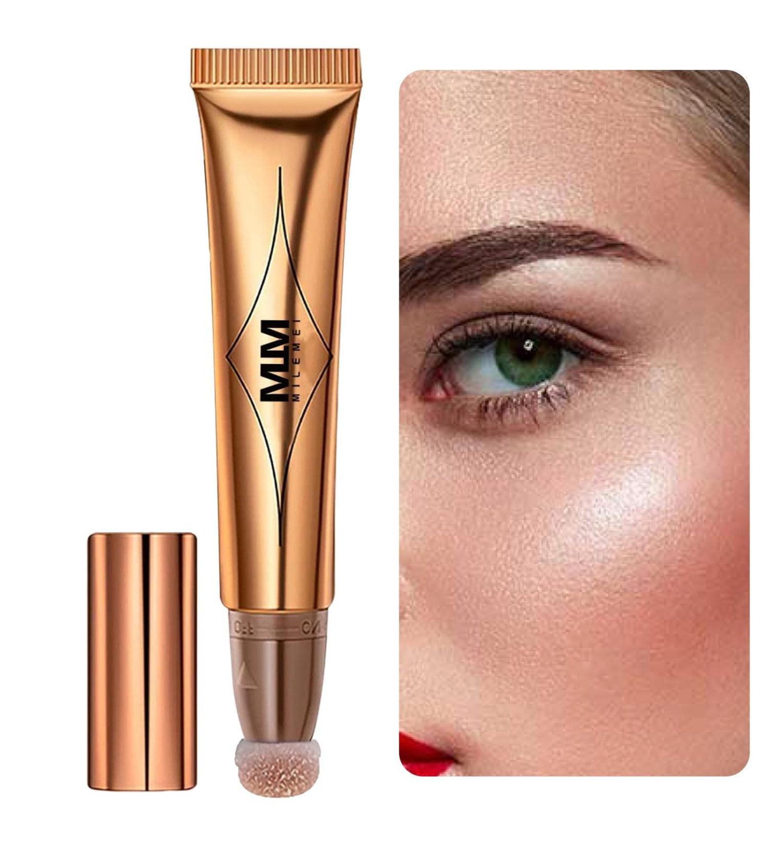 Beauty Wand | Shimmer Bronzer Stick with Cushion Applicator - Lightweight Blendable Silky Makeup Product for Moisturizing Rowces 06 Rose Gold - Buy Online on GoSupps.com