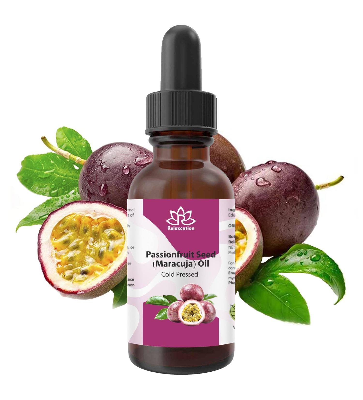 Maracuja Passion Fruit Oil 100% Pure & Cold Pressed | Lightweight Botanical Oil for Skin Hair & Nails | Adds Moisture Softens Cuticles & Enhances Natural Glow | Unrefined & Hexane-Free (2 oz) 2 Fl Oz (Pack of 1) - Buy Online on GoSupps.com