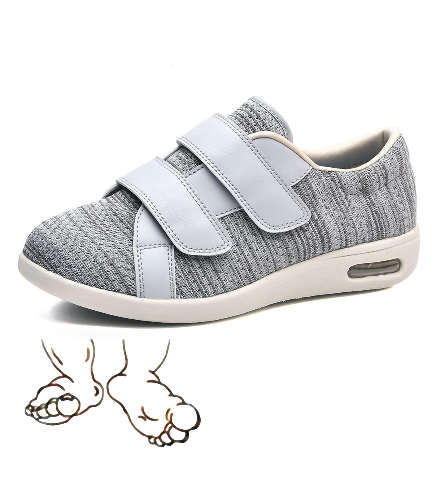 Diabetic Shoes for Women Men - Wide Fit Adjustable Edema Comfy Walking Shoes - Orthopedic Slip-on Shoes 6.5 E - Buy Online on GoSupps.com