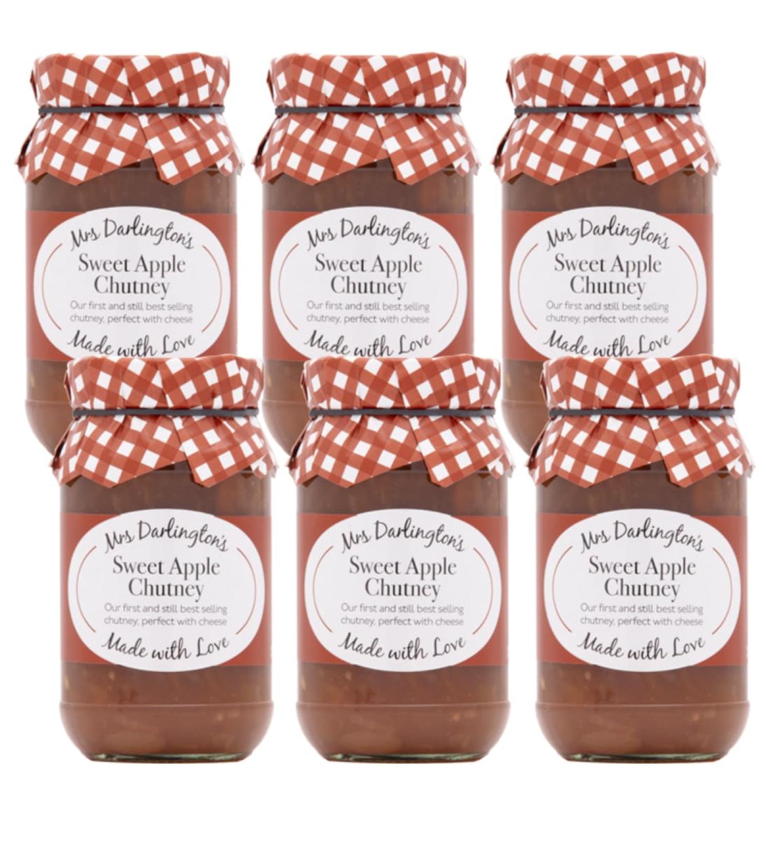 Mrs Darlington's Sweet Apple Chutney - 312g - Pack of 6