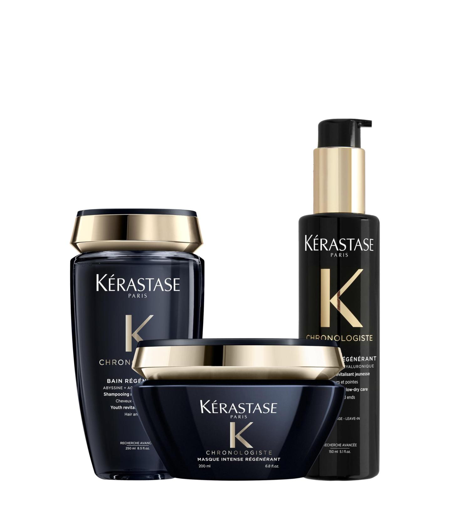 K rastase Chronologiste: Shampoing Revitalisant Jeunesse Soin Capillaire Nourrissant et Soin Thermo-Protecteur - Lissant et Hydratant