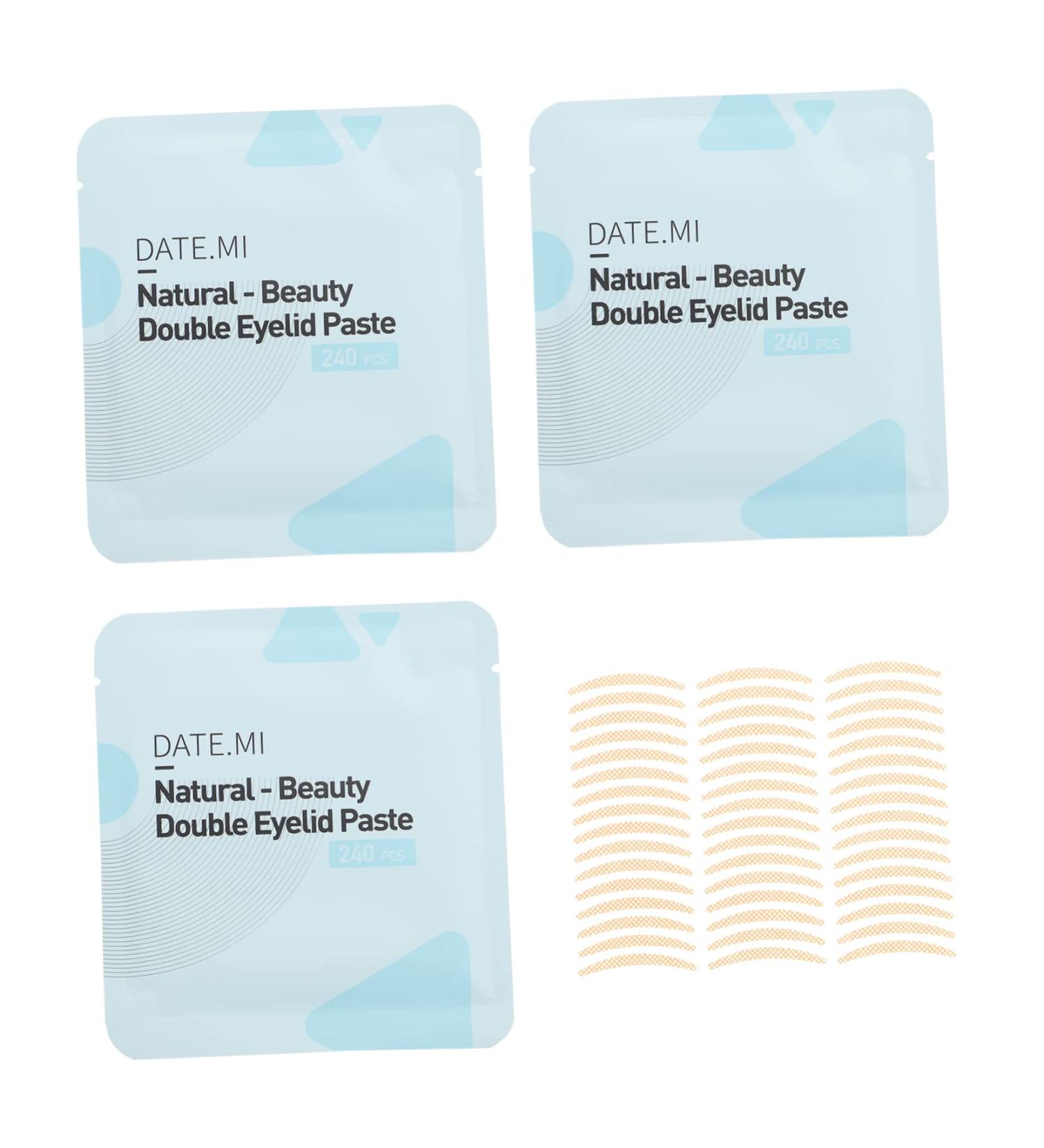 Healeved 3 Sets Double Eyelid Sticker Makeup Supplies Eye Makeup Tool Breathable Eyelid Tape Invisible Eye Sticker Double Eyelid Tape Invisible Eyelid Tape Eyelid Strips Eyelid Lift Strips 8.2X7.5X0.1CM - Buy Online on GoSupps.com