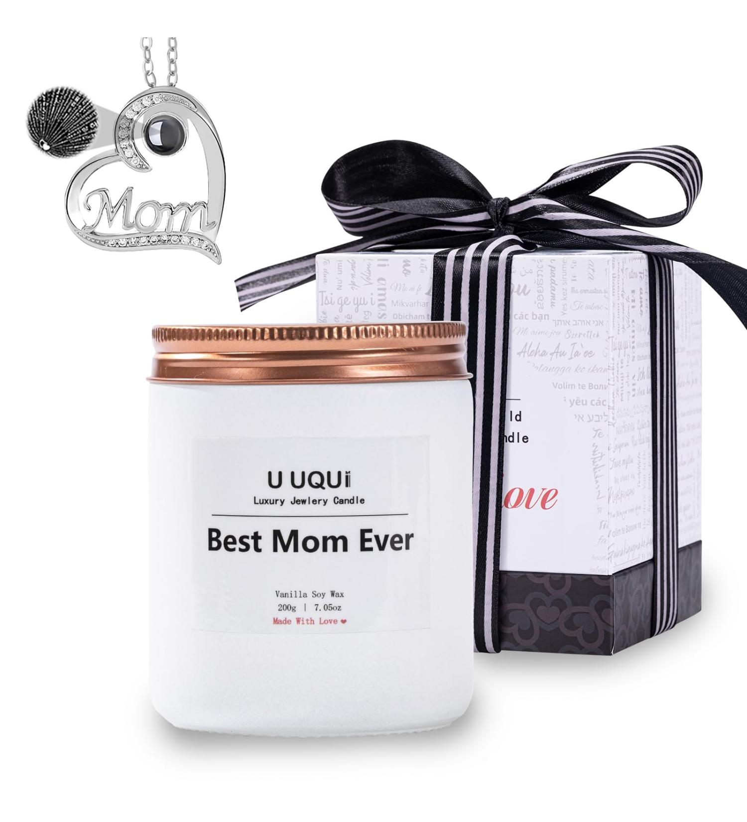 Surprise Gifts for Mom: Scented Candle & Necklace Set | Unique Birthday Gifts for Mom | Perfect Gift Ideas for Candle Lovers - Buy Online on GoSupps.com
