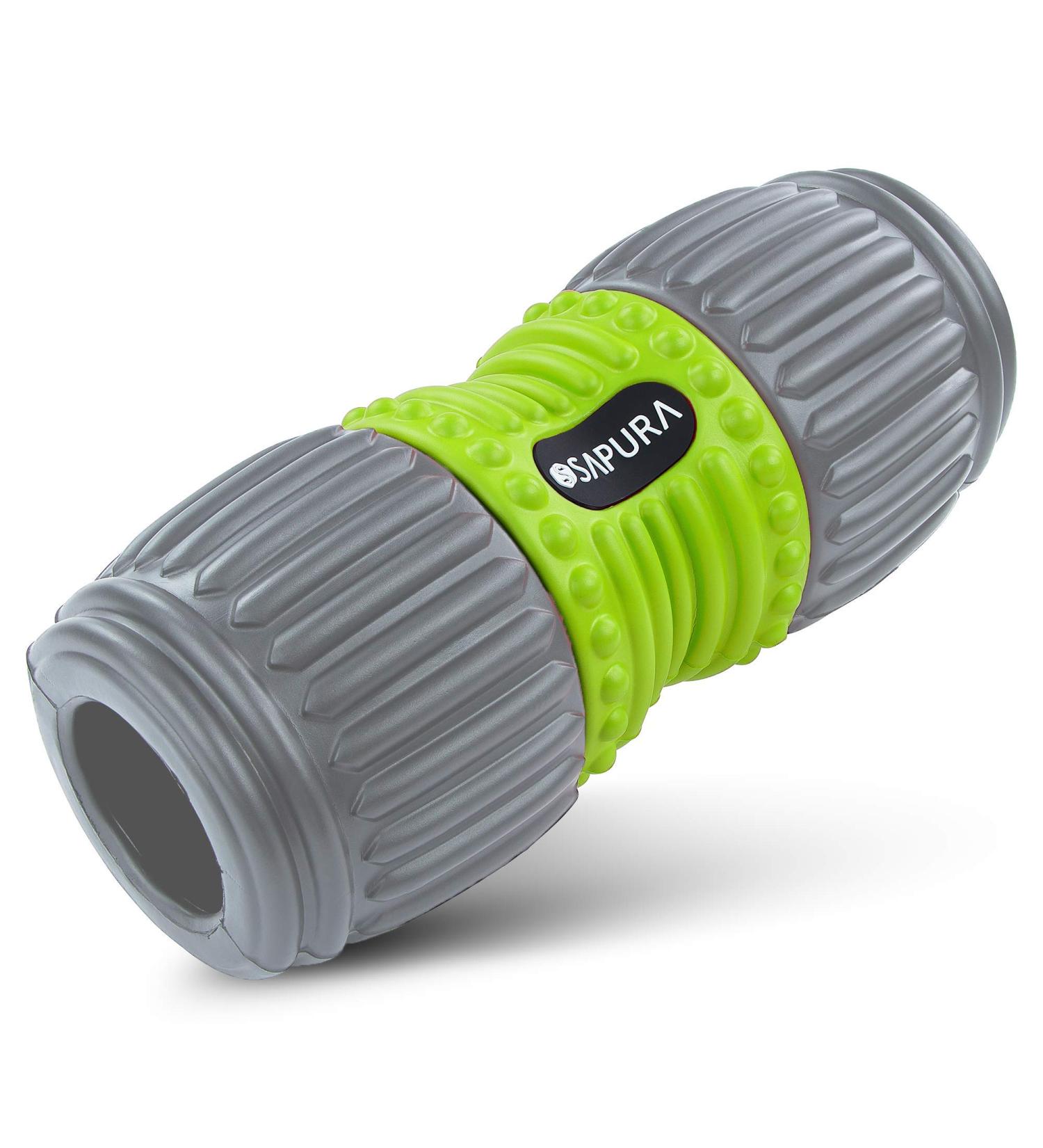 SAPURA Fascia Roller Spine - Massage & Fitness Roller for Back & Neck - Green/Black - Buy Online on GoSupps.com