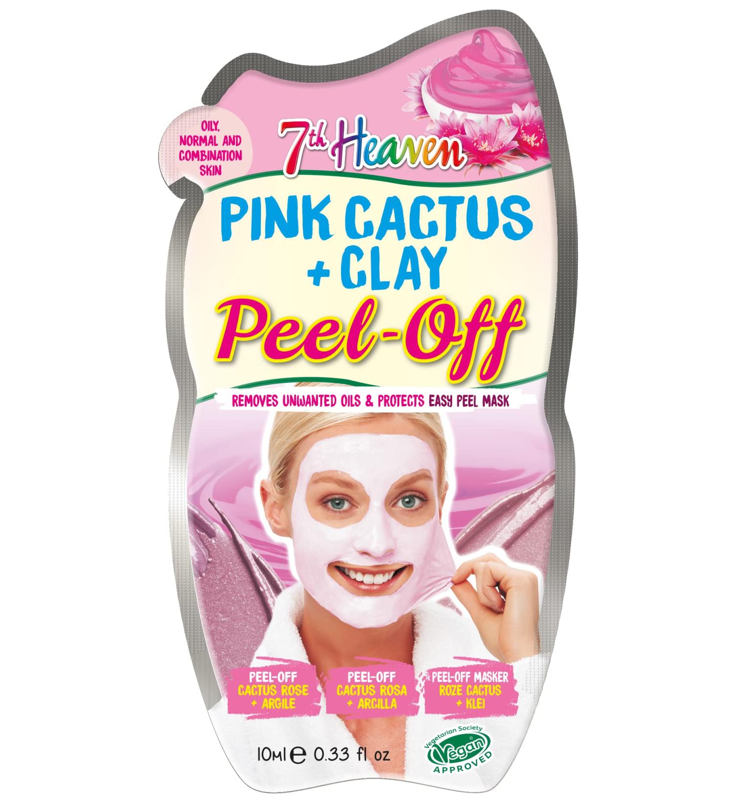 7th Heaven Pink Cactus Clay Peel Off Sachet 10ml - Buy Online on GoSupps.com