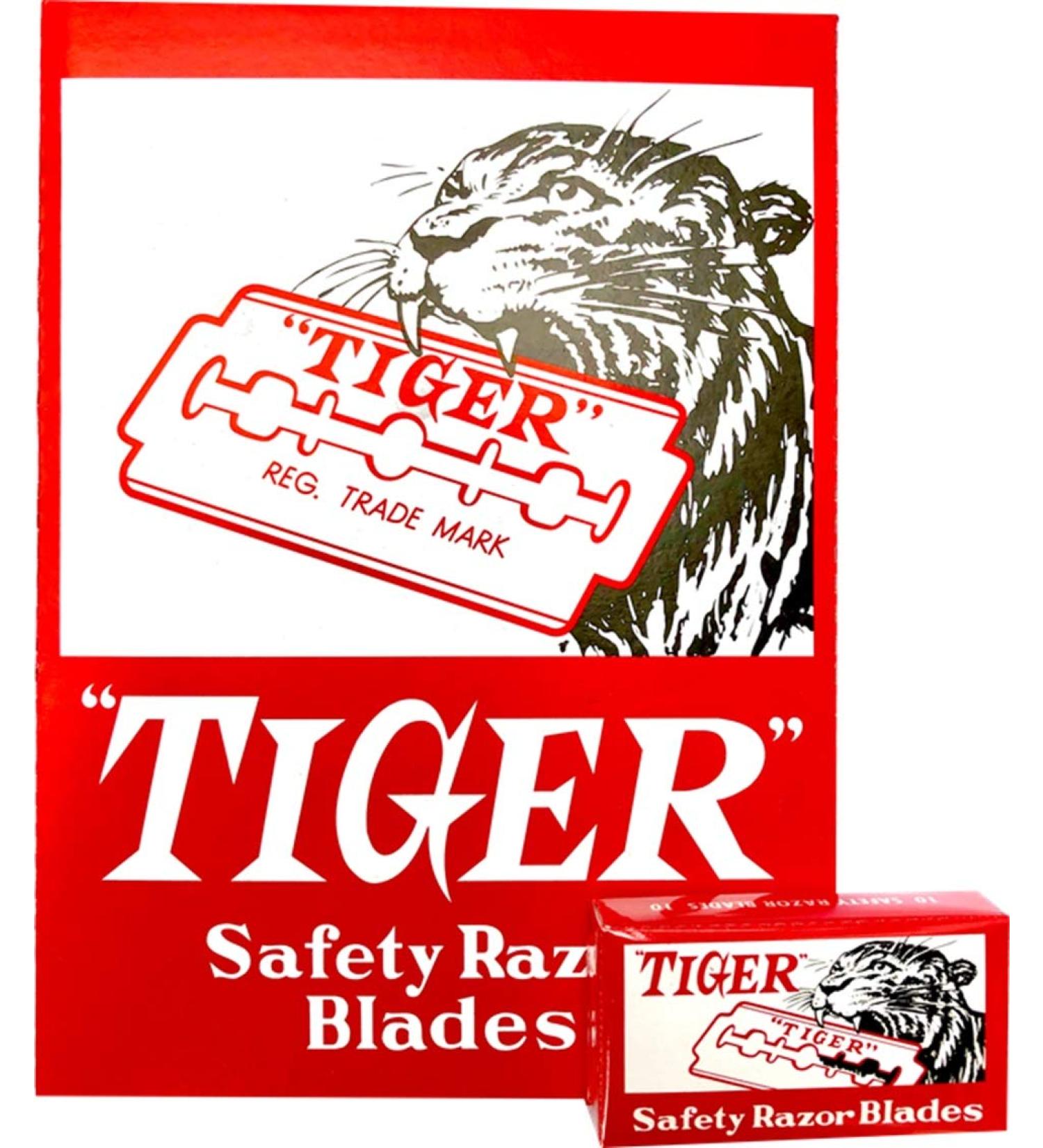 100 tiger razor blades
