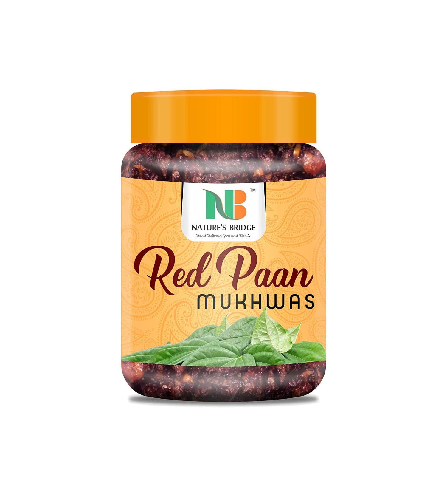 Nature's Bridge Red Mix Mukhwas Jar Pack (400 Gm) / Culcatta Meetha Mix / Sweet Mix Mukhwas / Mix _Packing May Vary