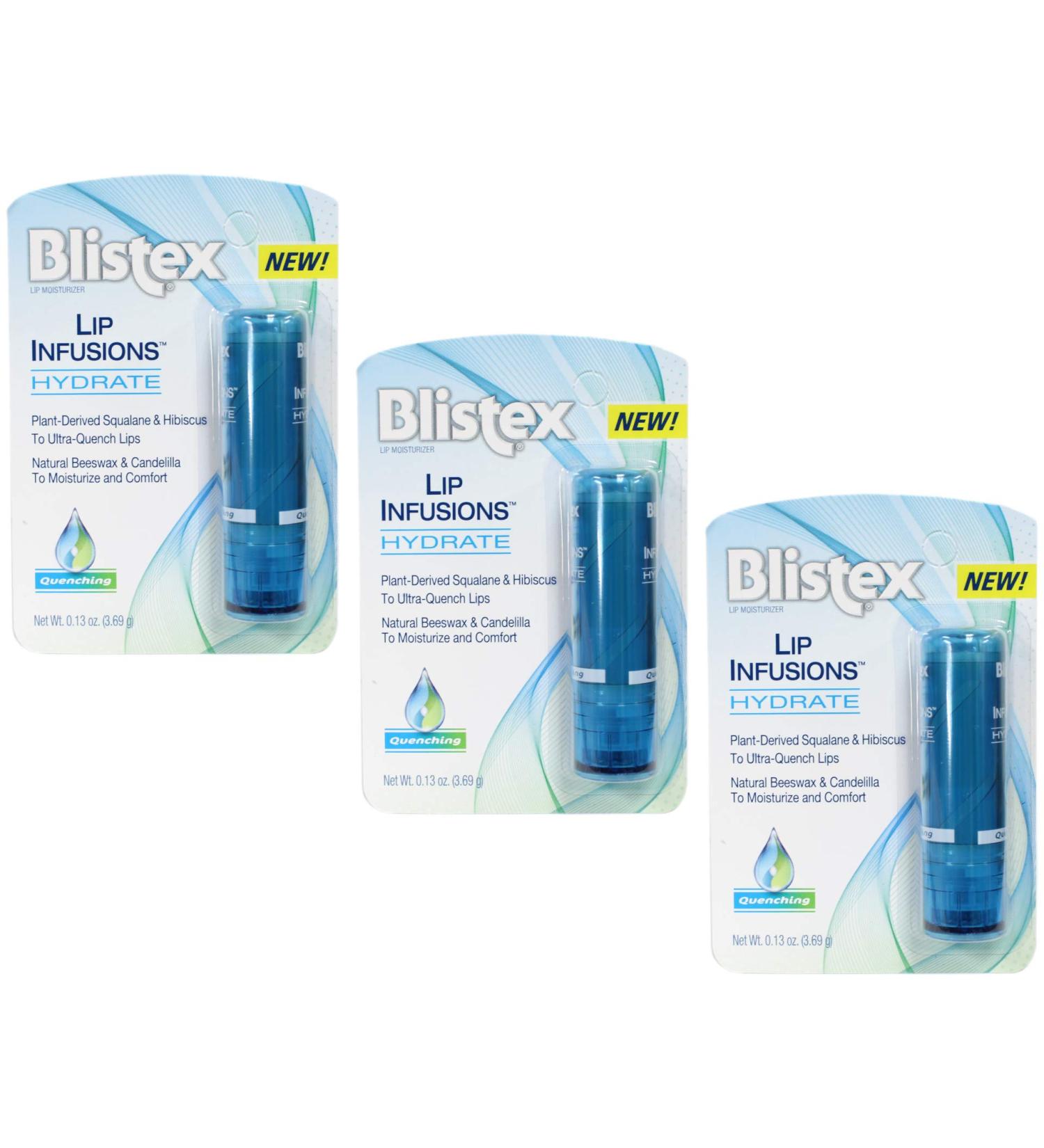 Blistex Lip Infusions Moisturizer - Hydrate 0.13 oz (3.69 g) | Nourish & Protect Lips - Buy Online on GoSupps.com