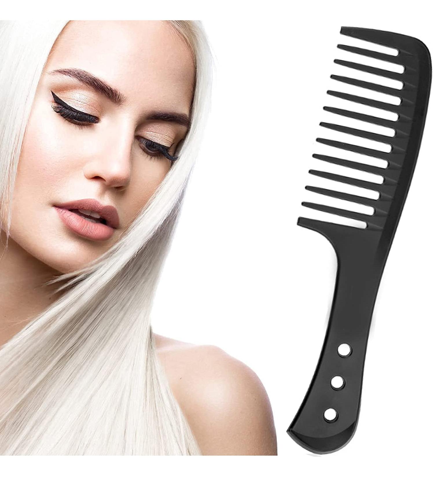 Big Wide Tooth Hair Comb for Curlers and Long Wet Hair - Custom Designed for Optimal Styling - Buy Online on GoSupps.com