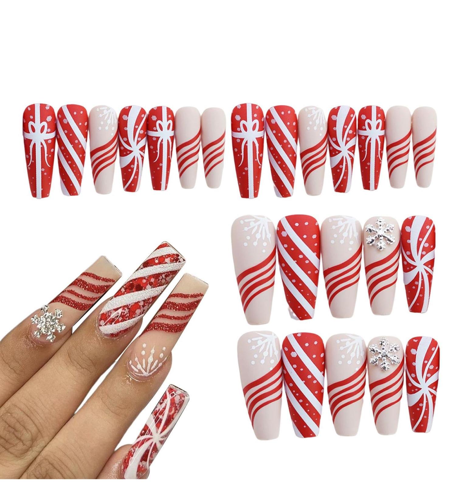 Fake Nails Halloween Long Wear Nail Sheets Nails with Spider Web Pattern Used for Prom Wedding Family Manicure - Buy Online on GoSupps.com