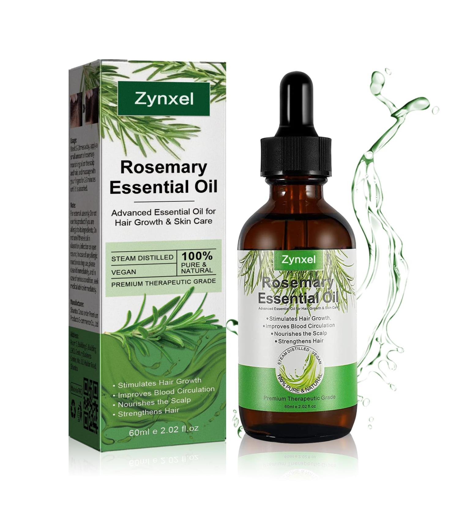 Cyxel Rosemary Oil - Boost Hair Growth Nourish Scalp & Soothing Skin Care for Aromatherapy Massage & Diffusers - Buy Online on GoSupps.com