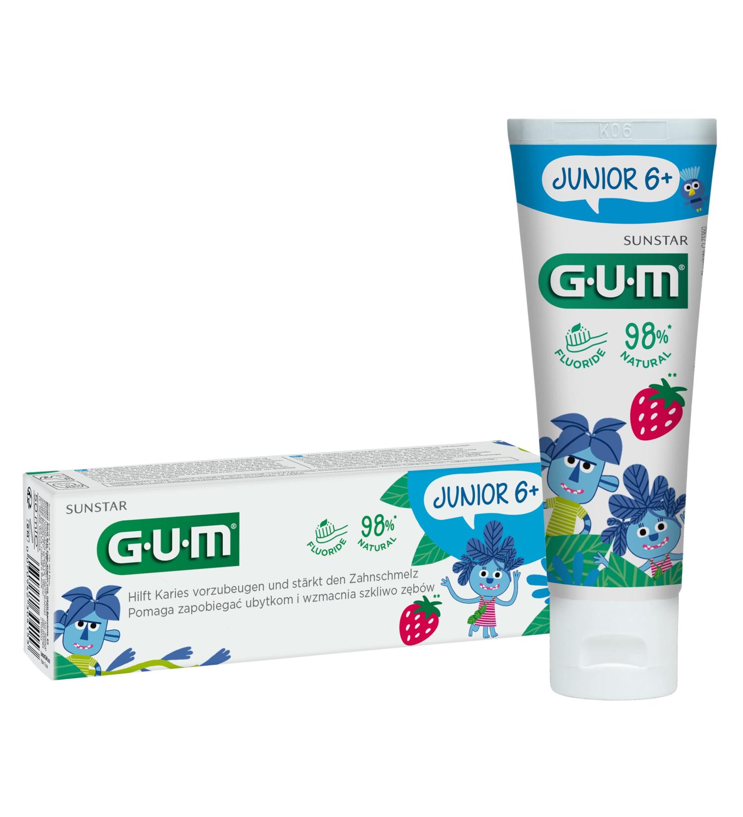 Gum Junior Toothpaste 50ml pack of 3 (3x 50ml)