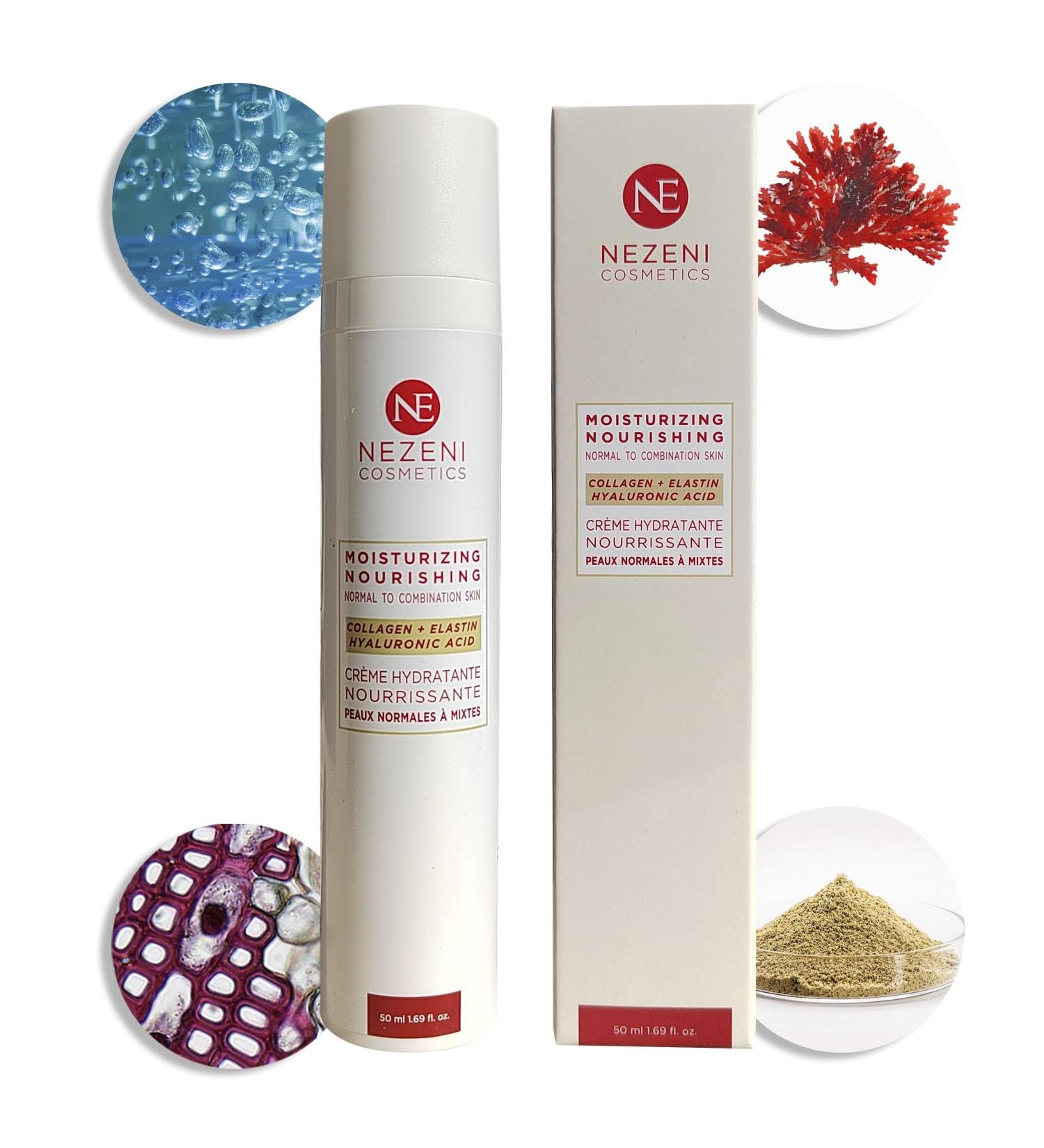 Nezeni Nourishing Collagen Moisturizing Night Face Cream | 11 Active Ingredients | Boosts Collagen Production | Nourishing Face Cream for Normal Combination and Oily Skin - Buy Online on GoSupps.com