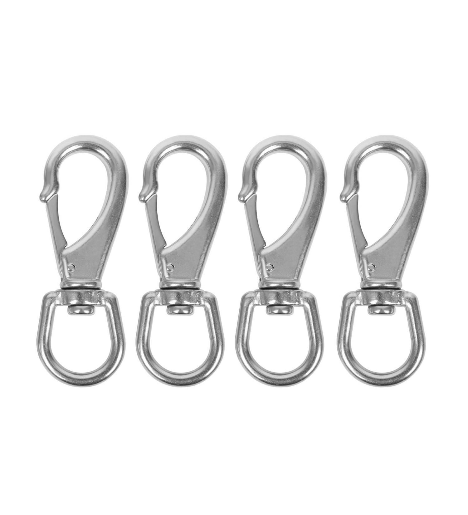 ARTISHION Stainless Steel Swivel Eye Snap Hooks Marine Boat Hardware Spring Buckle for Pet Chains Keychains Boat Anchor Ropes Bird Feeders Lanyard Hook 4 Pack M4(0#) - Buy Online on GoSupps.com