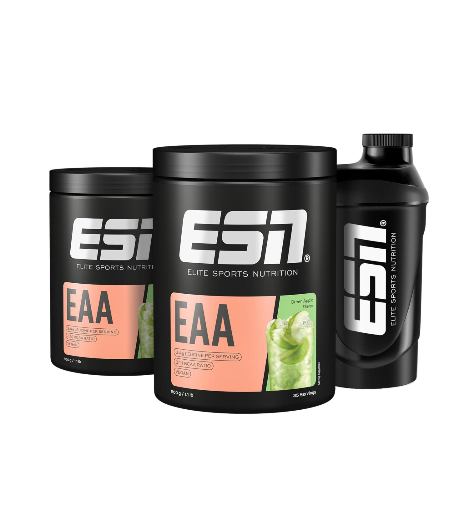 Buy ESN EAA Green Apple 2x500g + Free ESN Shaker | International Shipping Available - Buy Online on GoSupps.com