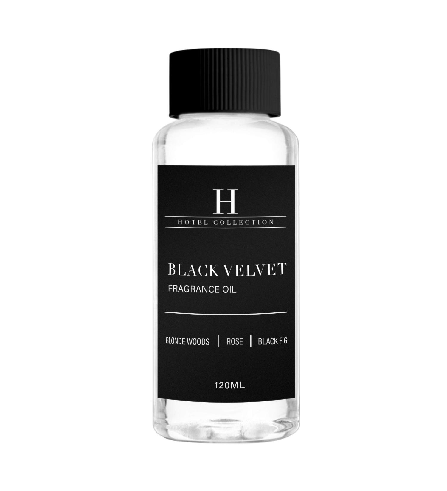Hotel Collection Black Velvet Scent Oil - Aromatherapy Diffuser Oil with Zesty Citrus, Black Fig, and Rose - 120mL - Buy Online on GoSupps.com