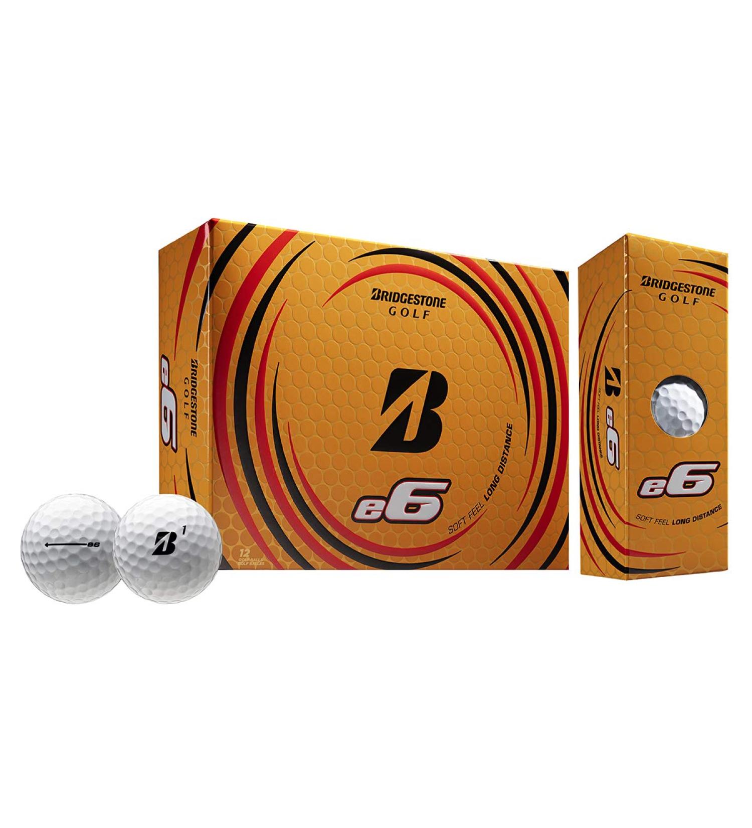 Bridgestone 2021 e6 Golf Balls - White (12-Pack) - Buy Online on GoSupps.com