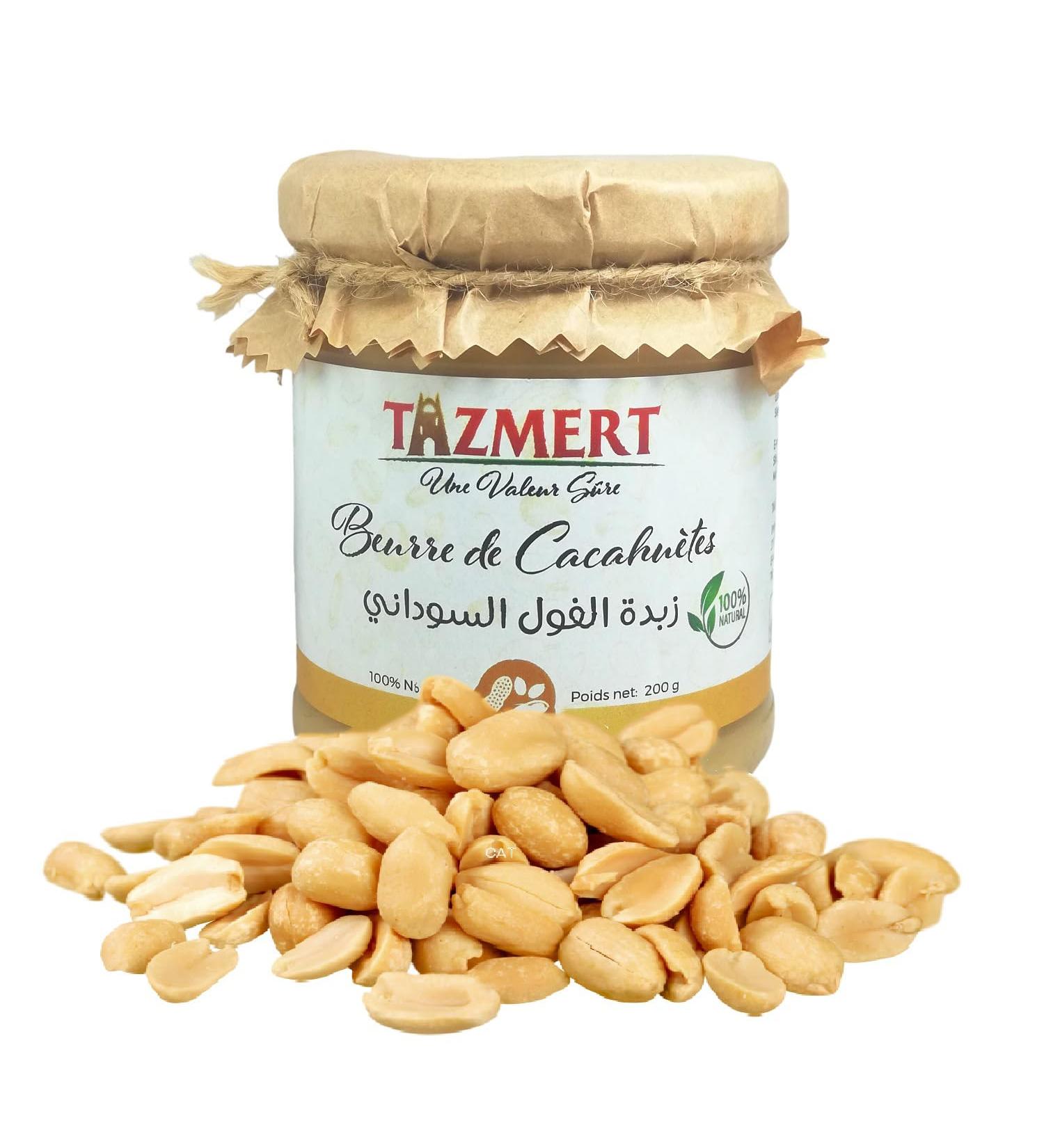Algerian Peanut Butter - 100% Natural No Additives - 200g Jar - Buy Online on GoSupps.com