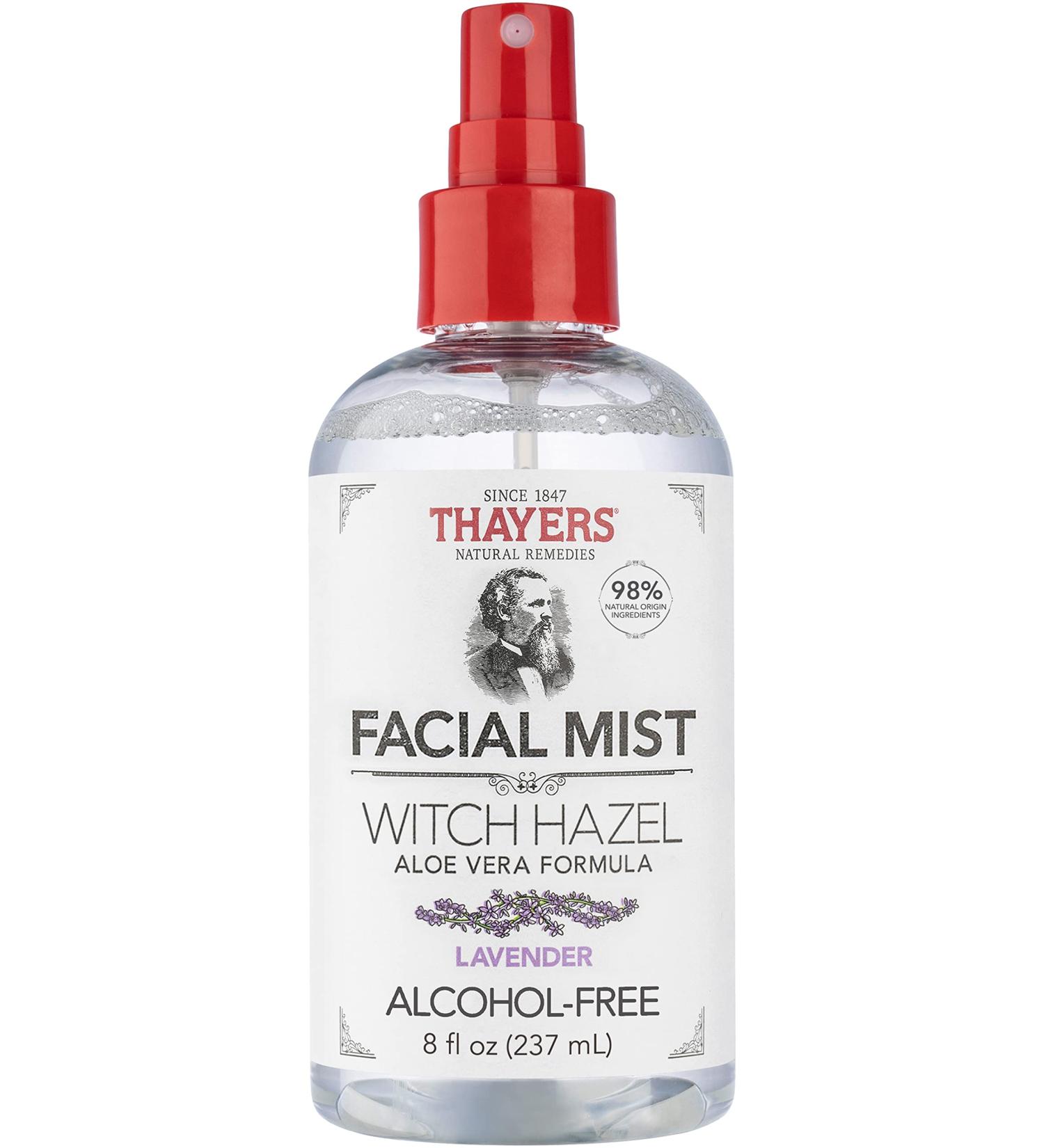 THAYERS Alcohol-Free Witch Hazel Facial Mist Toner with Aloe Vera & Lavender - 8 oz - Buy Online on GoSupps.com