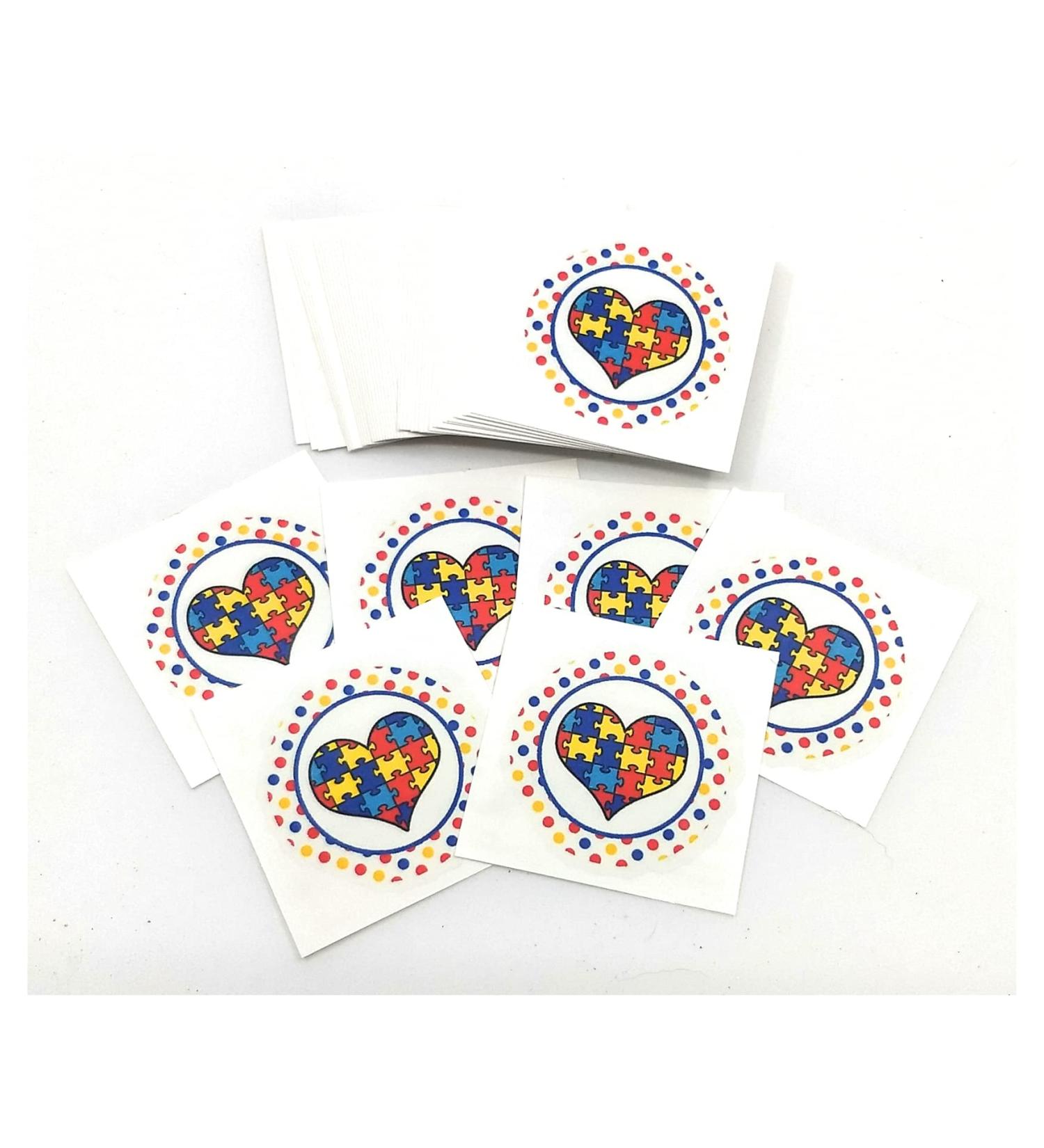 Autism Awareness Acceptance Tattoo Bundle - Set of 100 Tattoos - Buy Online on GoSupps.com