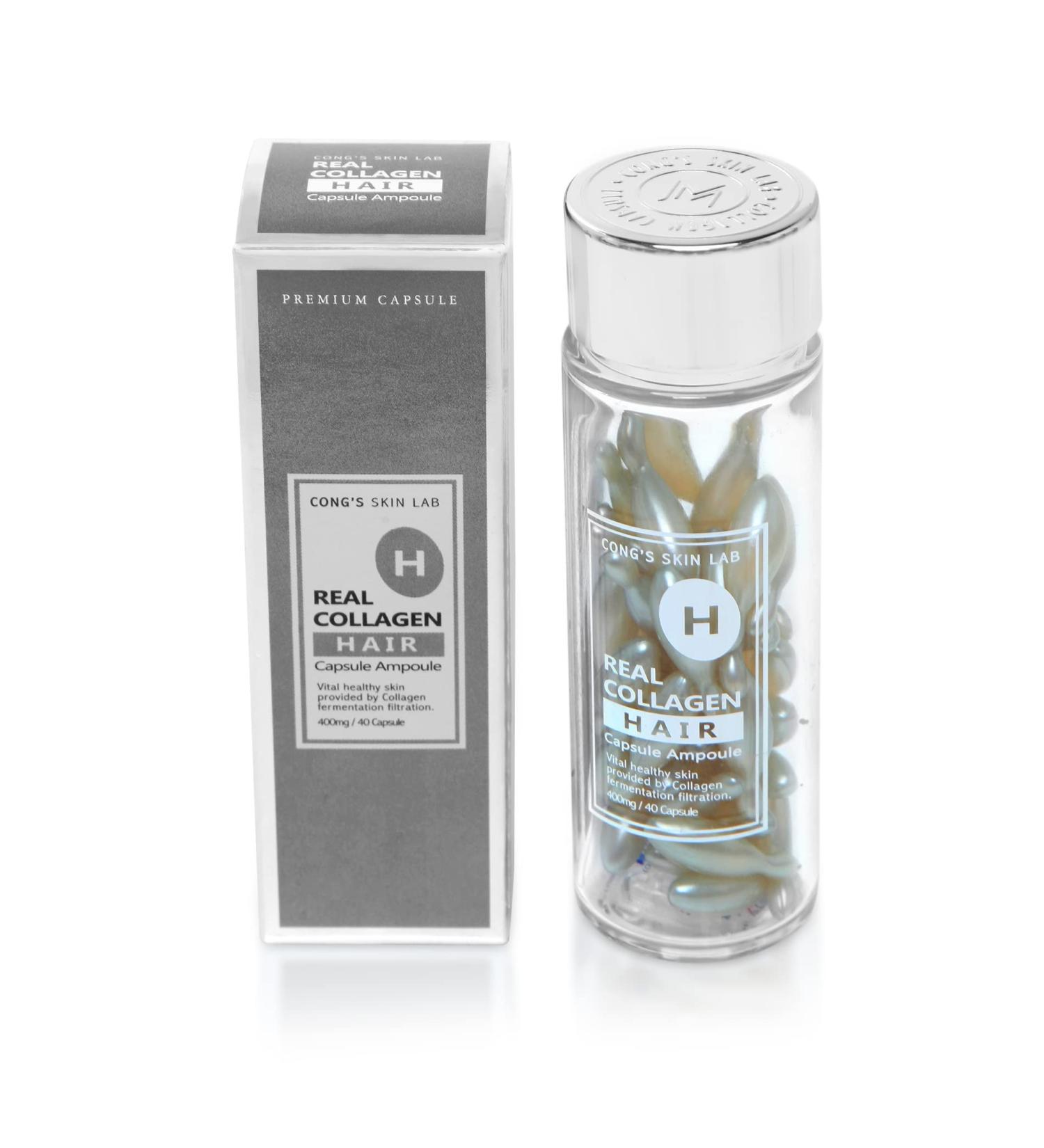 Premium Collagen Multi Vita Hair Care Ampoule - 40 Capsules | Made in Korea | Nourishing Hair Treatment - Buy Online on GoSupps.com