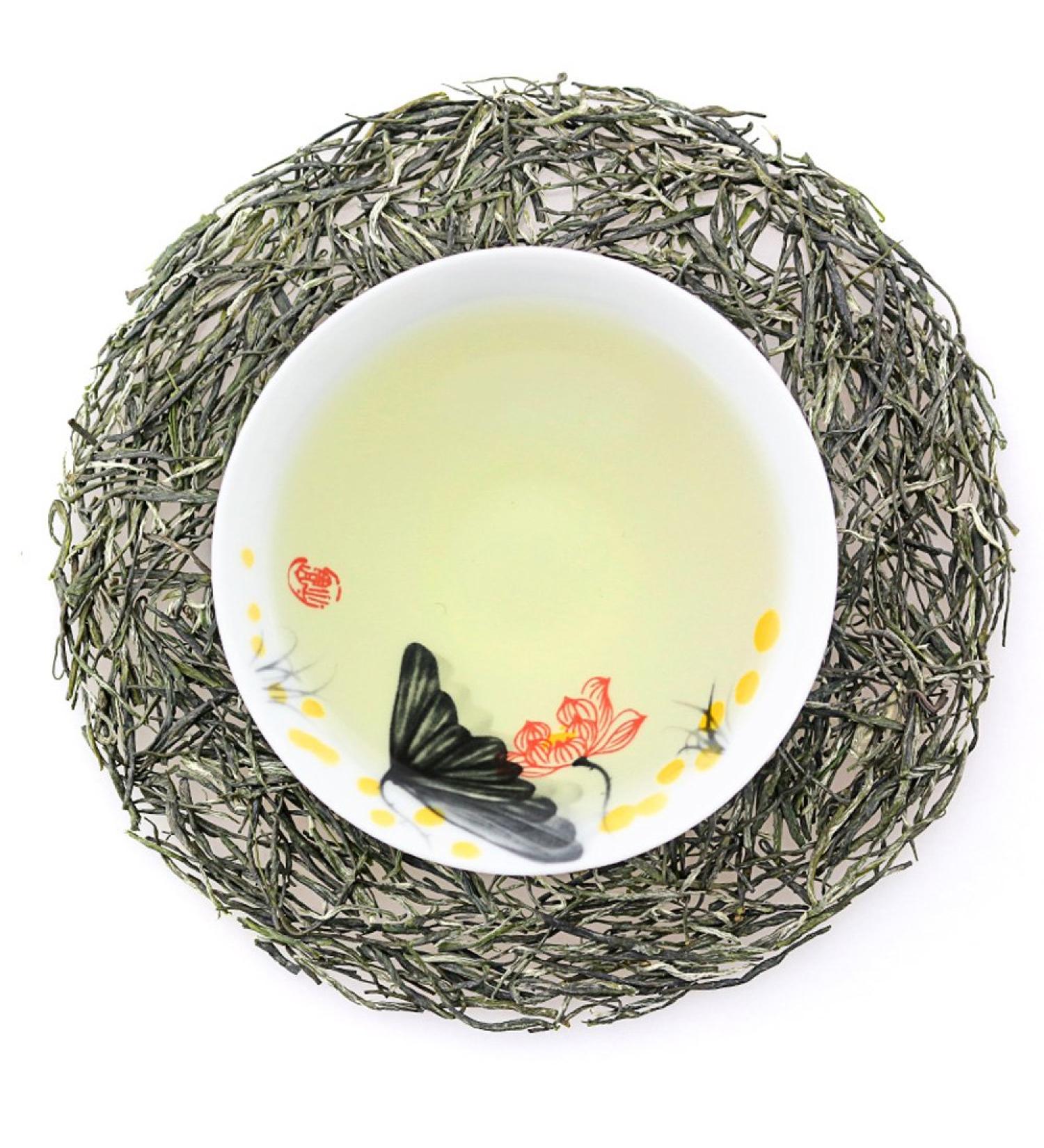 COLORFULTEA - 80g (2.85 oz) - Chinese Green Tea - Mao Jian Green Tea/Xin Yang Mao Jian/Xinyang Maojian Green Tea - High Mountain Organic White Buds Baiya Green Tea - Buy Online on GoSupps.com