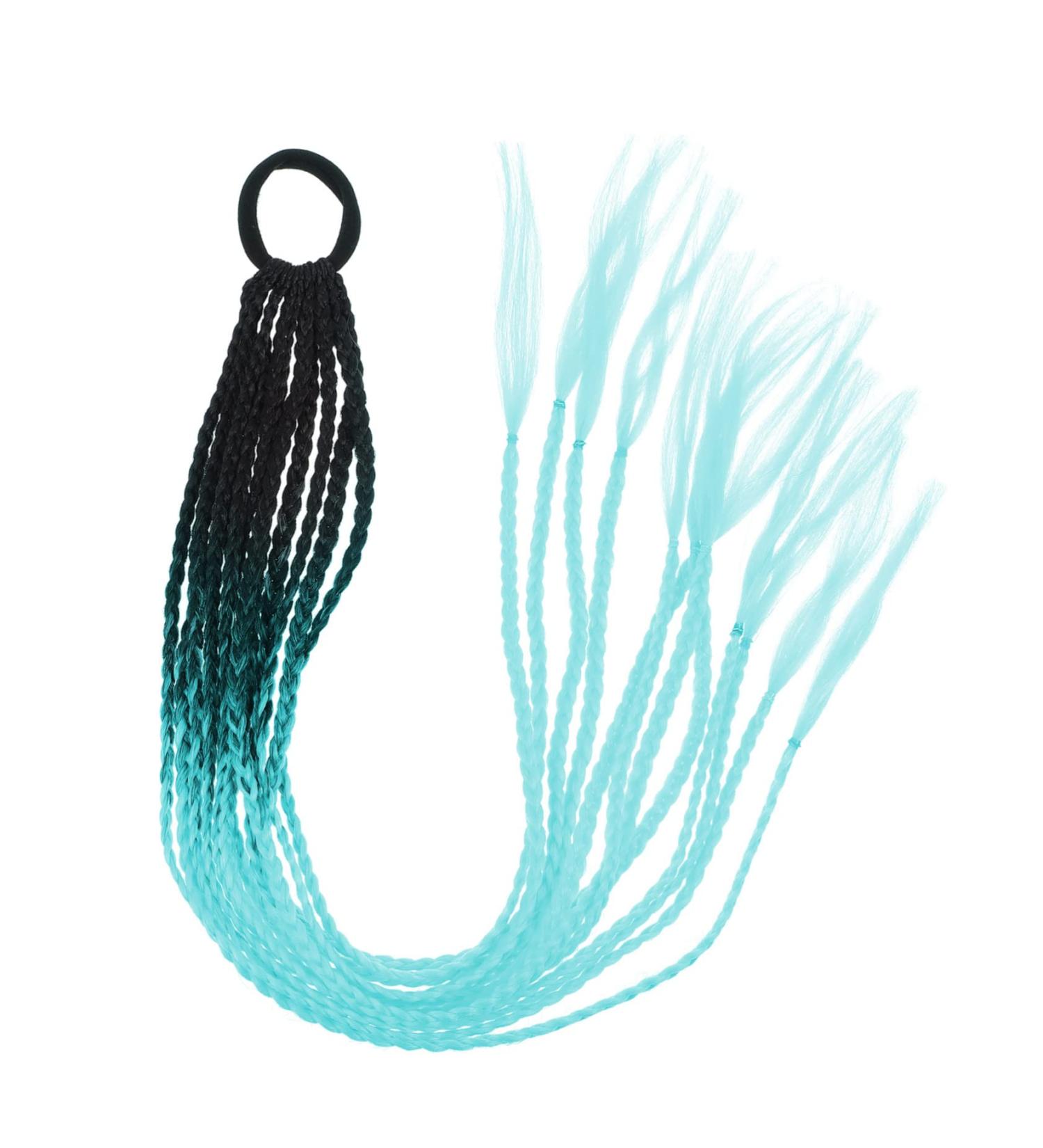 Housoutil Ponytail Braids Wigs Colorful Crochet Braids Synthetic Hair Braids Afro Curly Hair Ties Colorful Hair Braids Hair Bands Premium Hairpiece Silk Soft - Buy Online on GoSupps.com